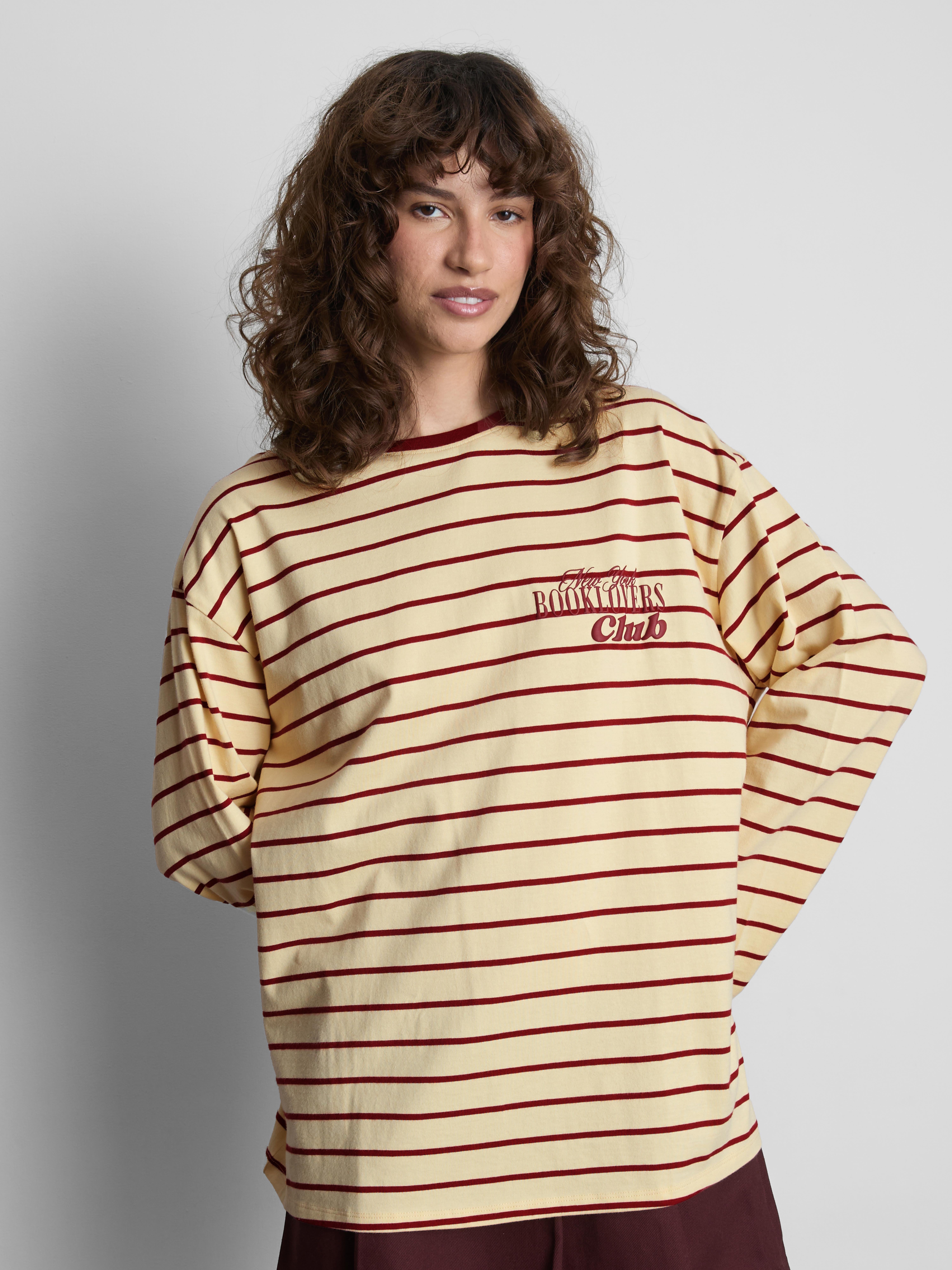 The Primark Scene | Striped Graphic Long-Sleeve Tee