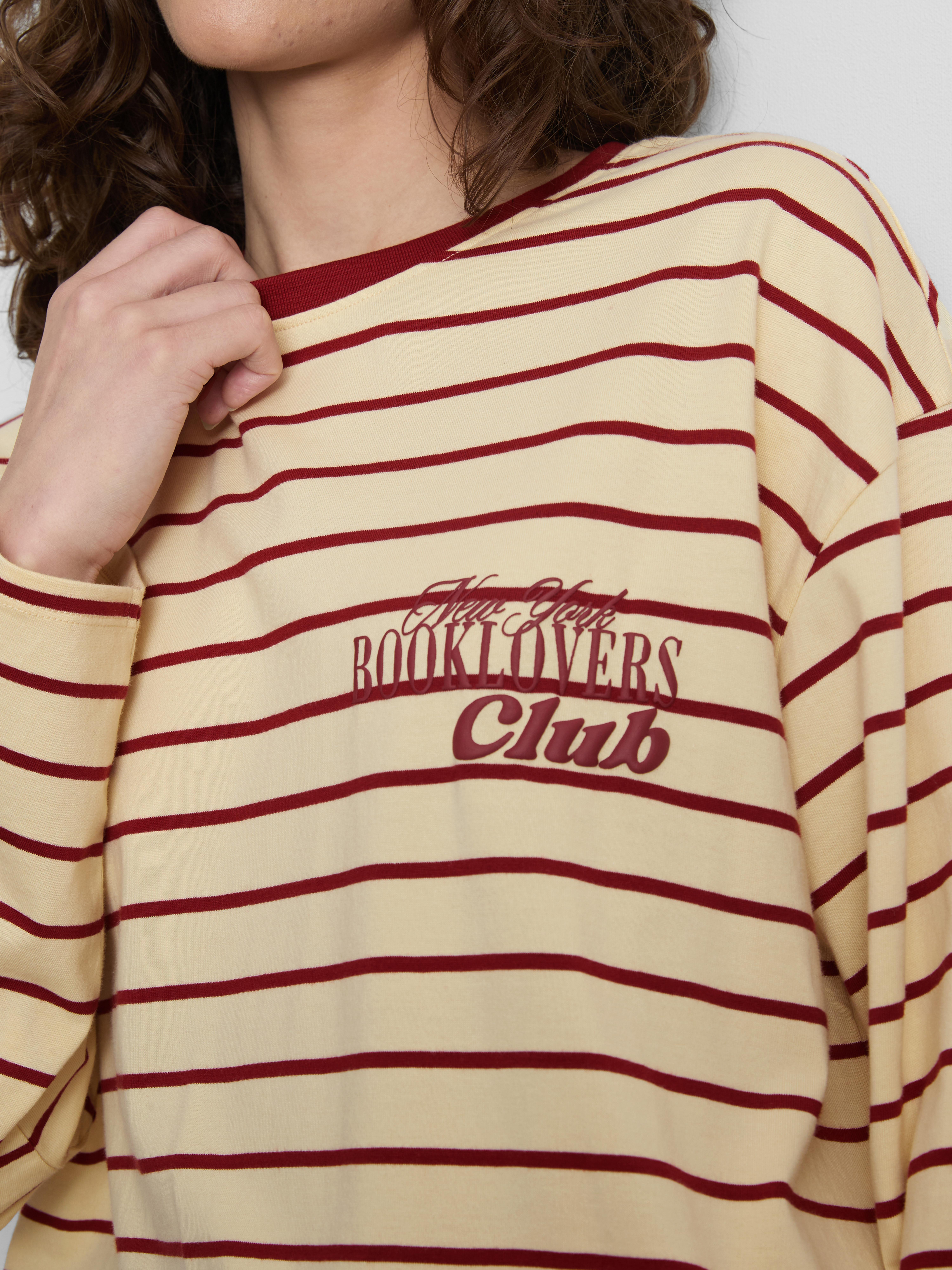 The Primark Scene | Striped Graphic Long-Sleeve Tee