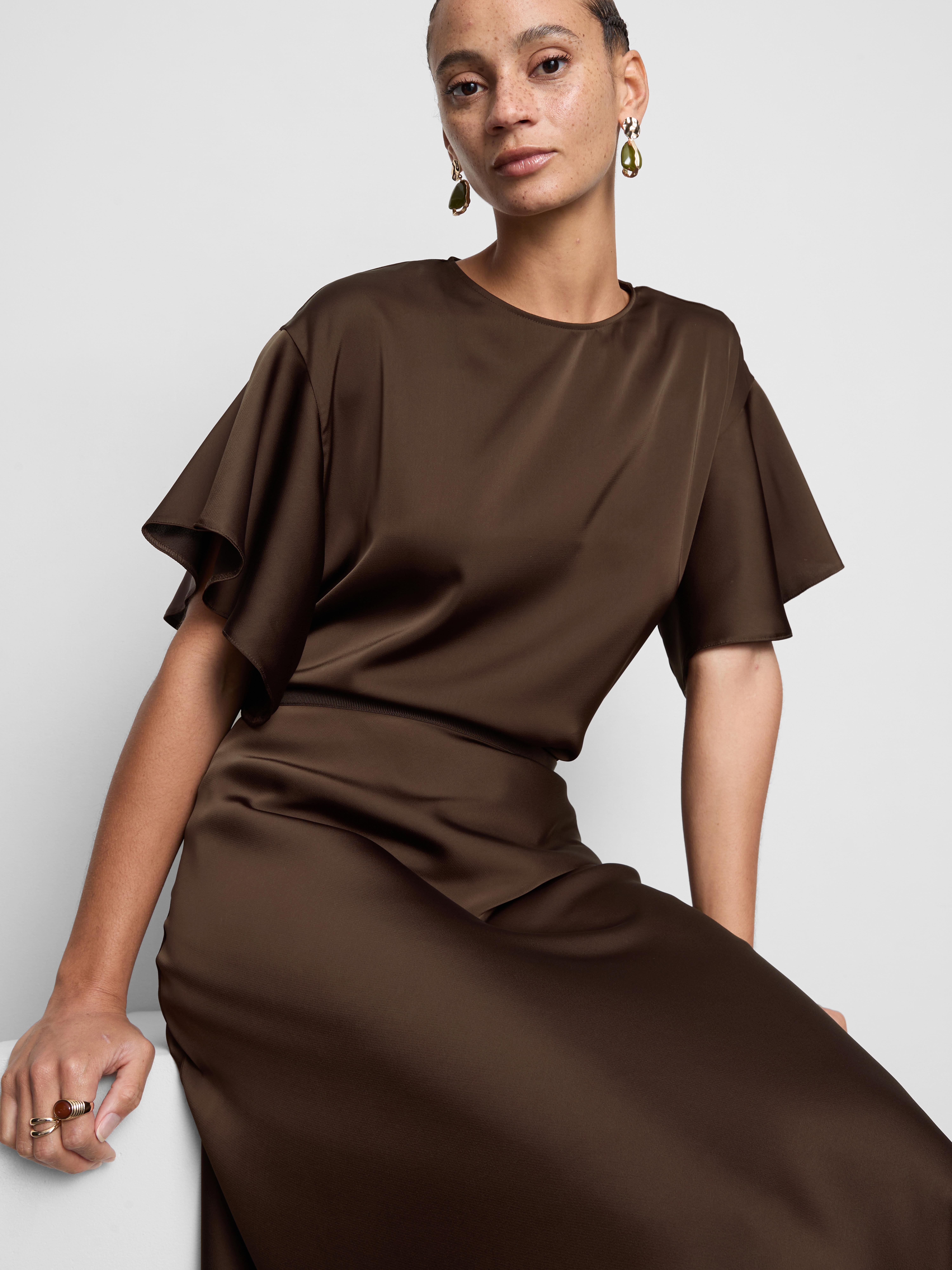 Short Sleeve Satin T-Shirt
