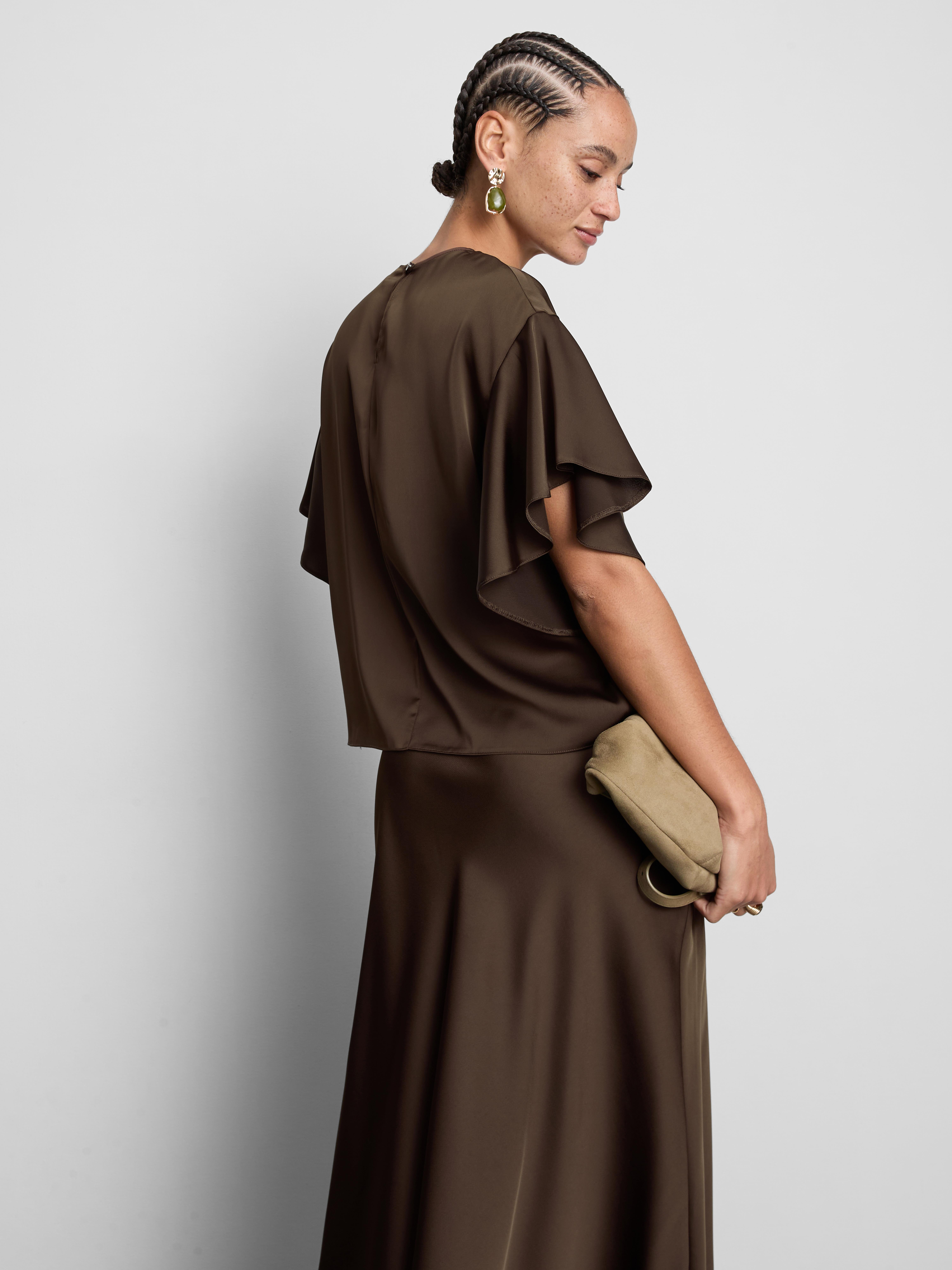 Short Sleeve Satin T-Shirt