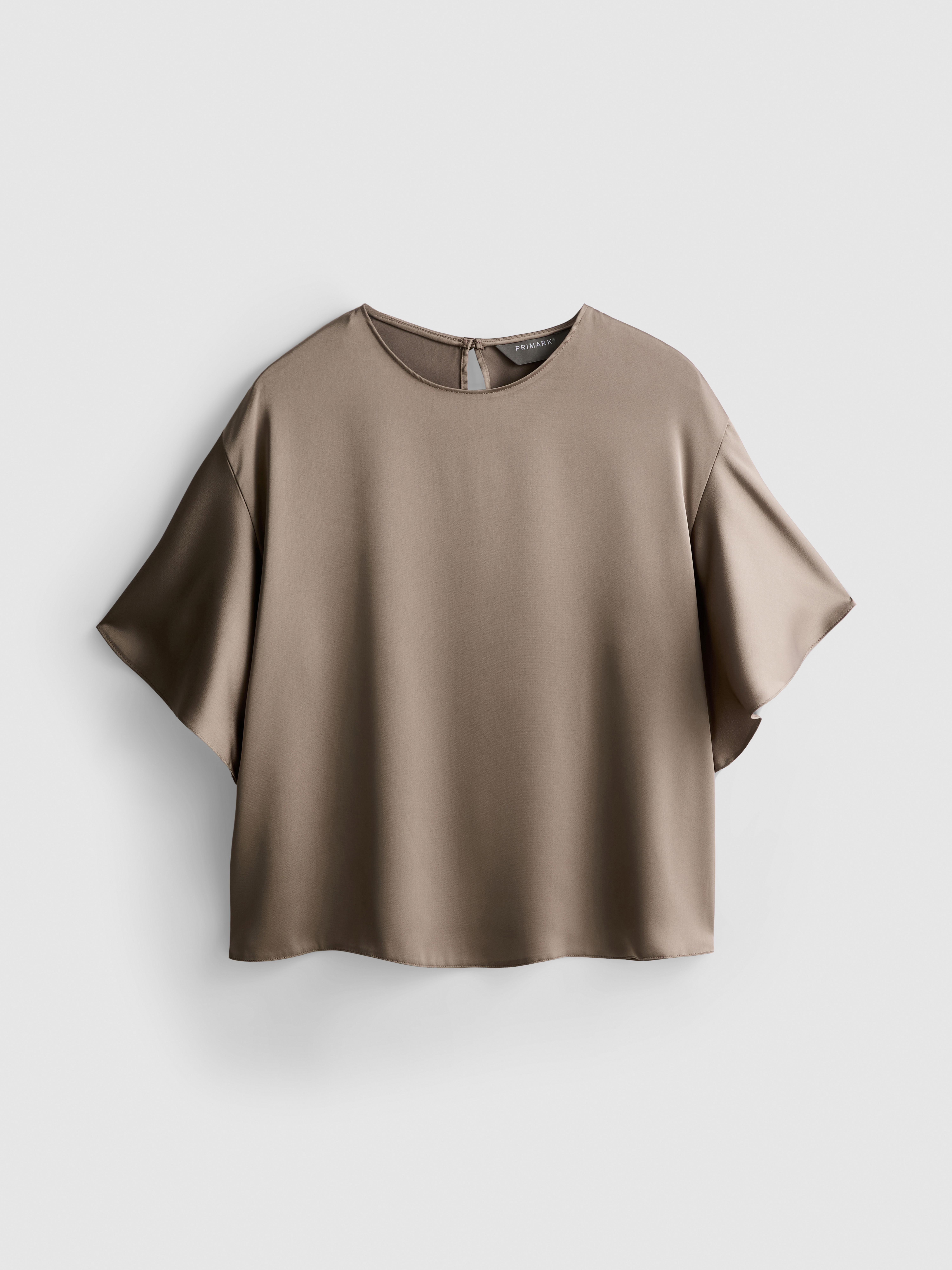 Short Sleeve Satin T-Shirt