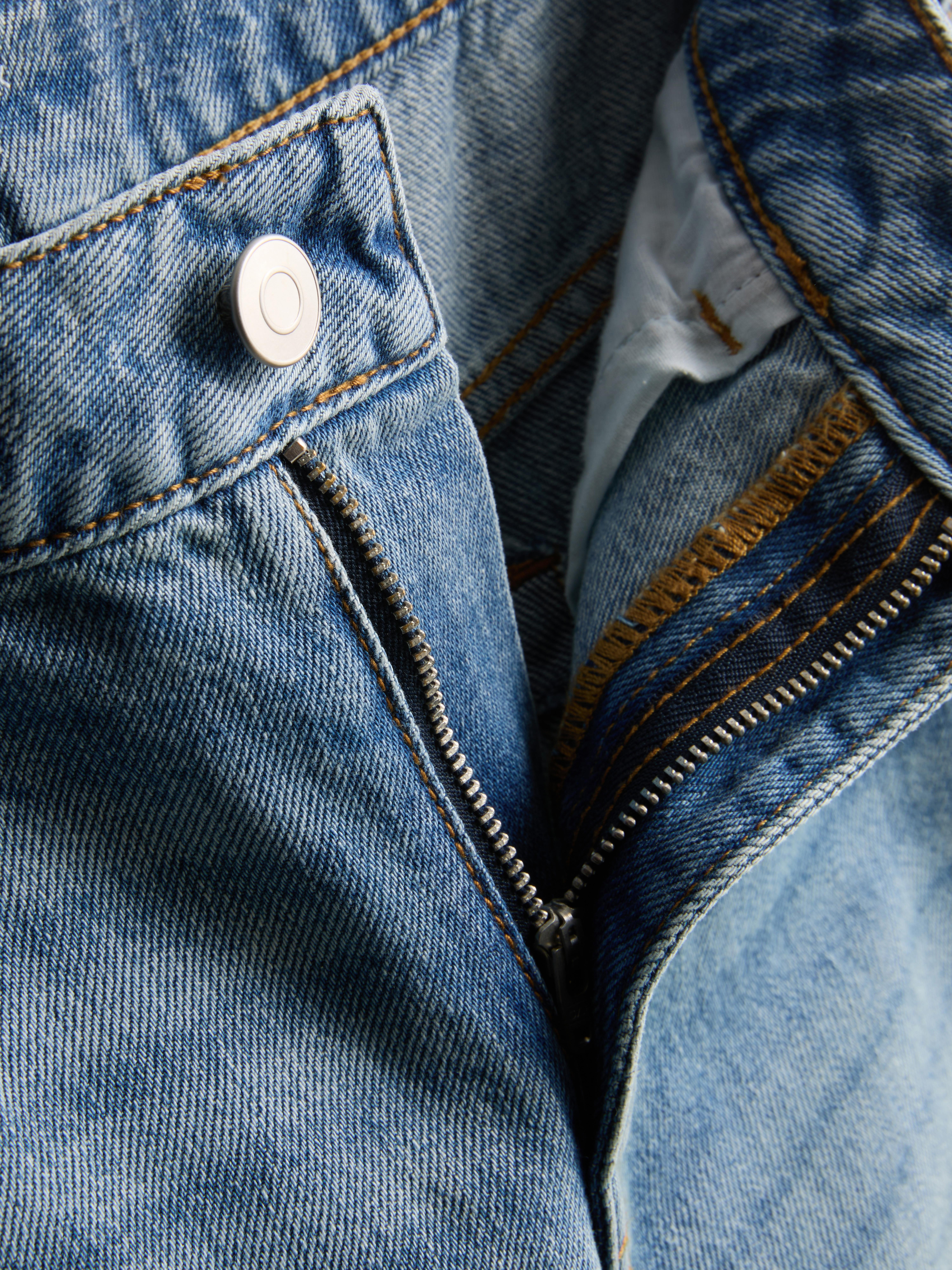 7-15 jr. | Puur katoenen barrel-leg jeans - Middenblauw - Meisjes | Primark