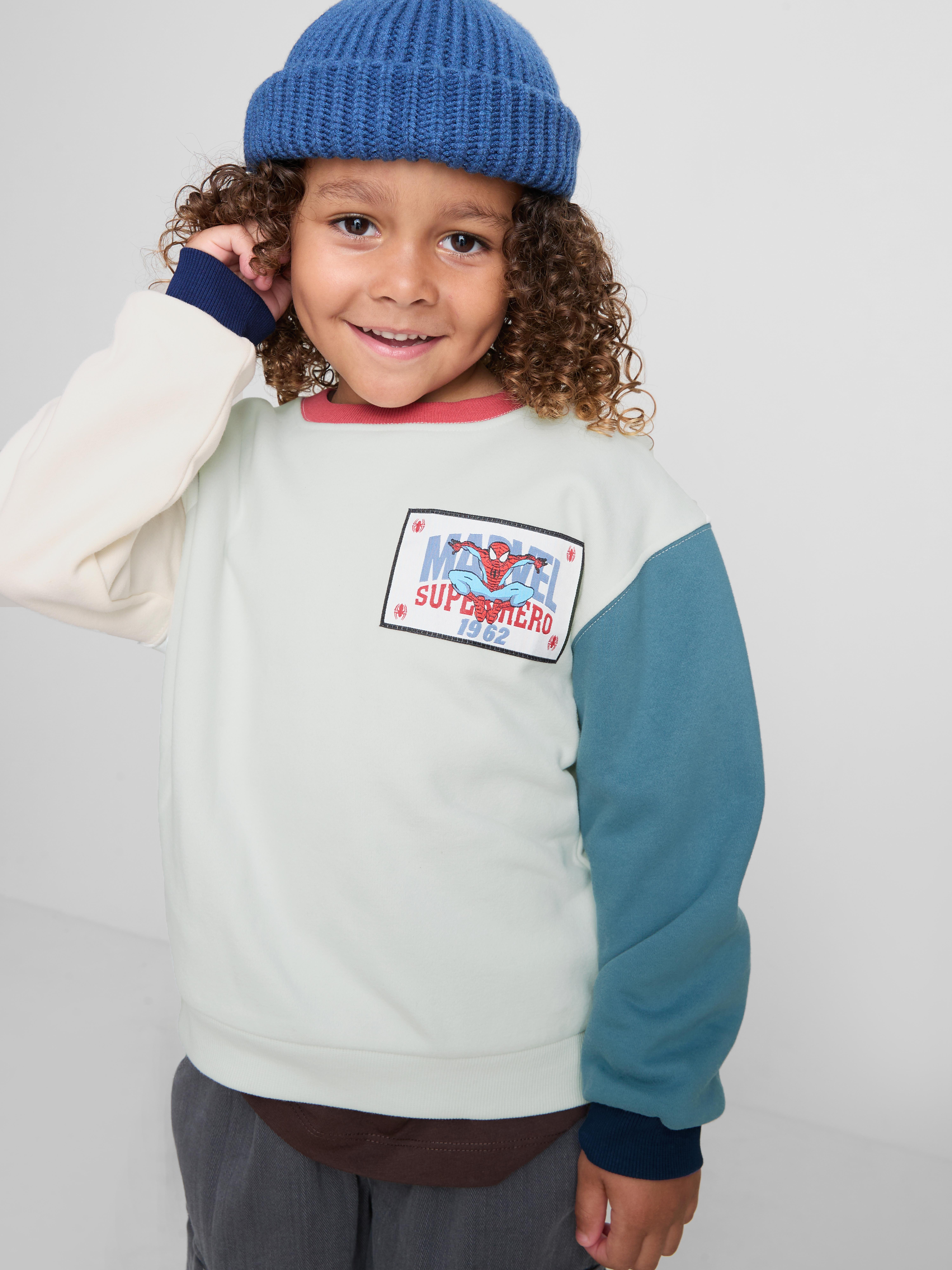 1-9yrs | MARVEL Spider-Man Color Block Sweatshirt