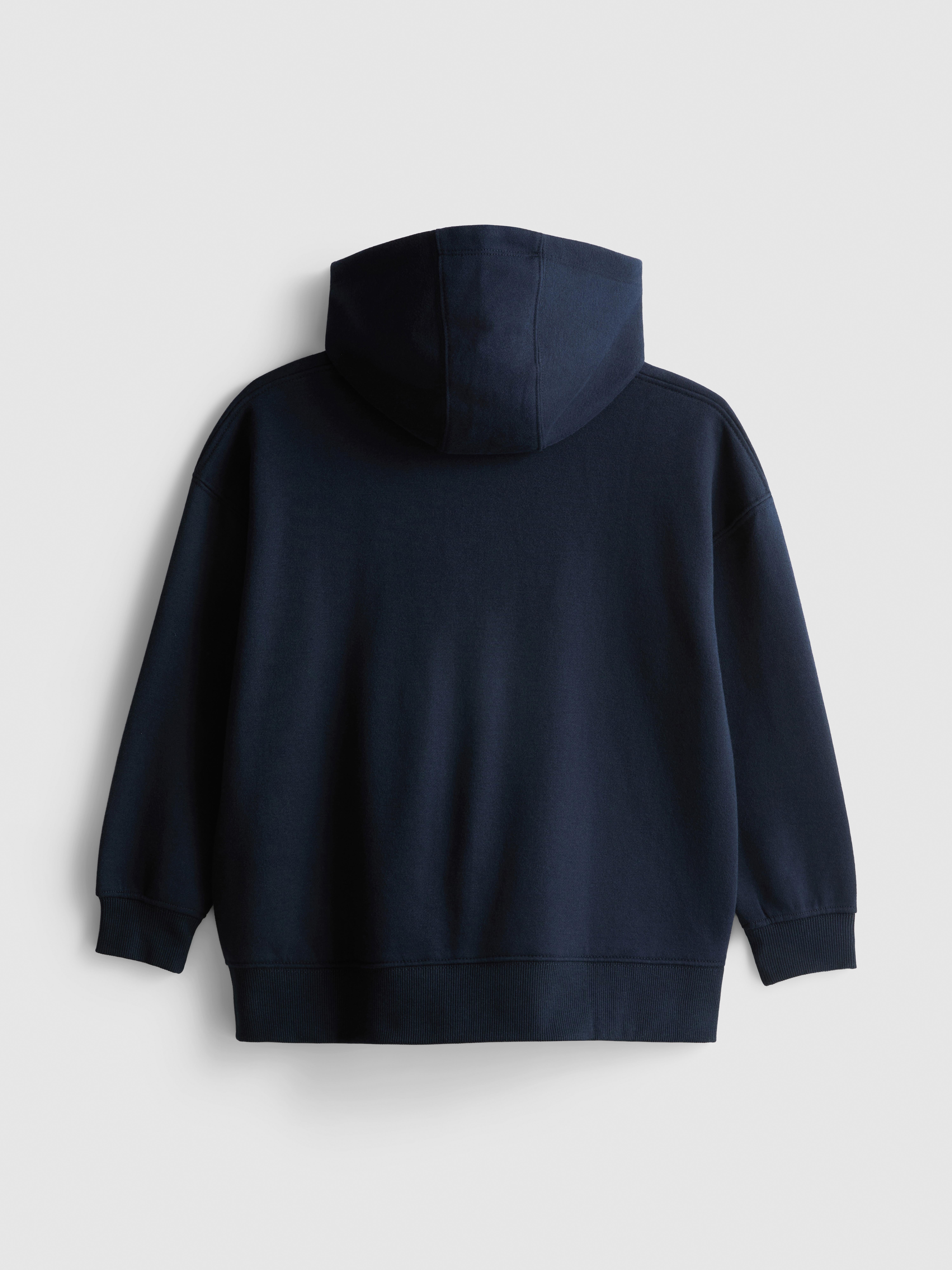 7-15 jr | Katoenrijke hoodie met rits