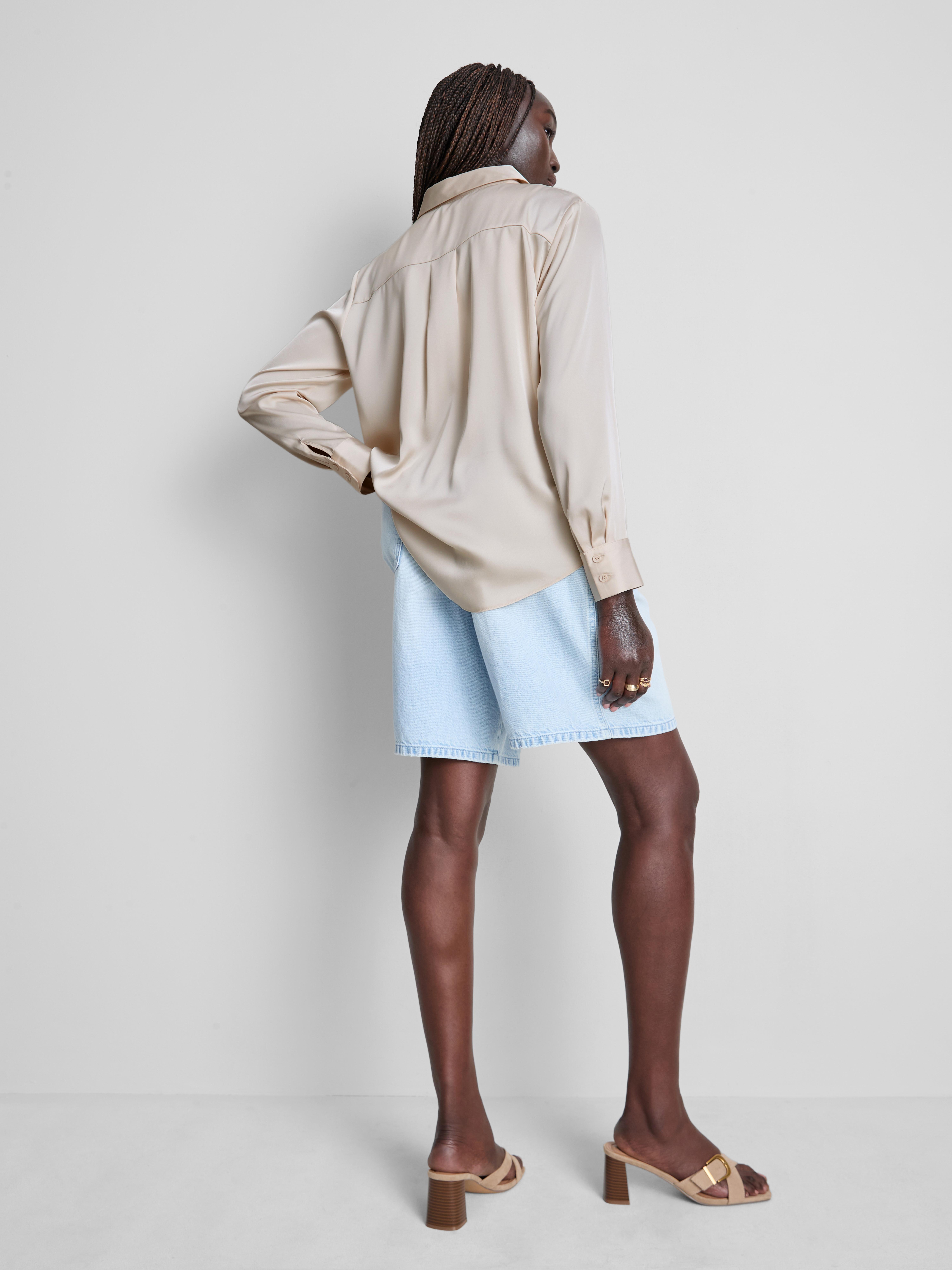 Relaxed Satin Shirt