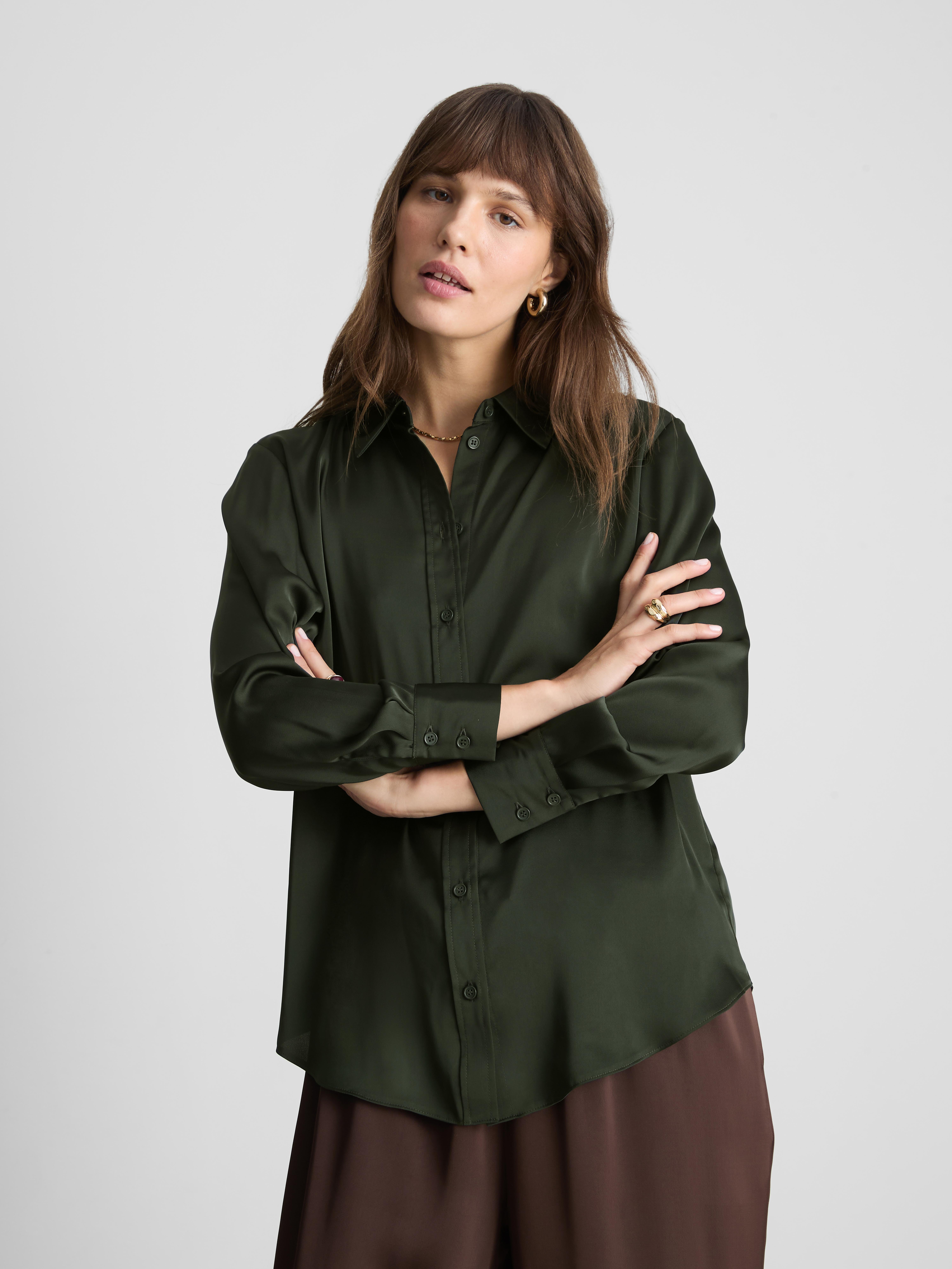 Relaxed Satin Shirt