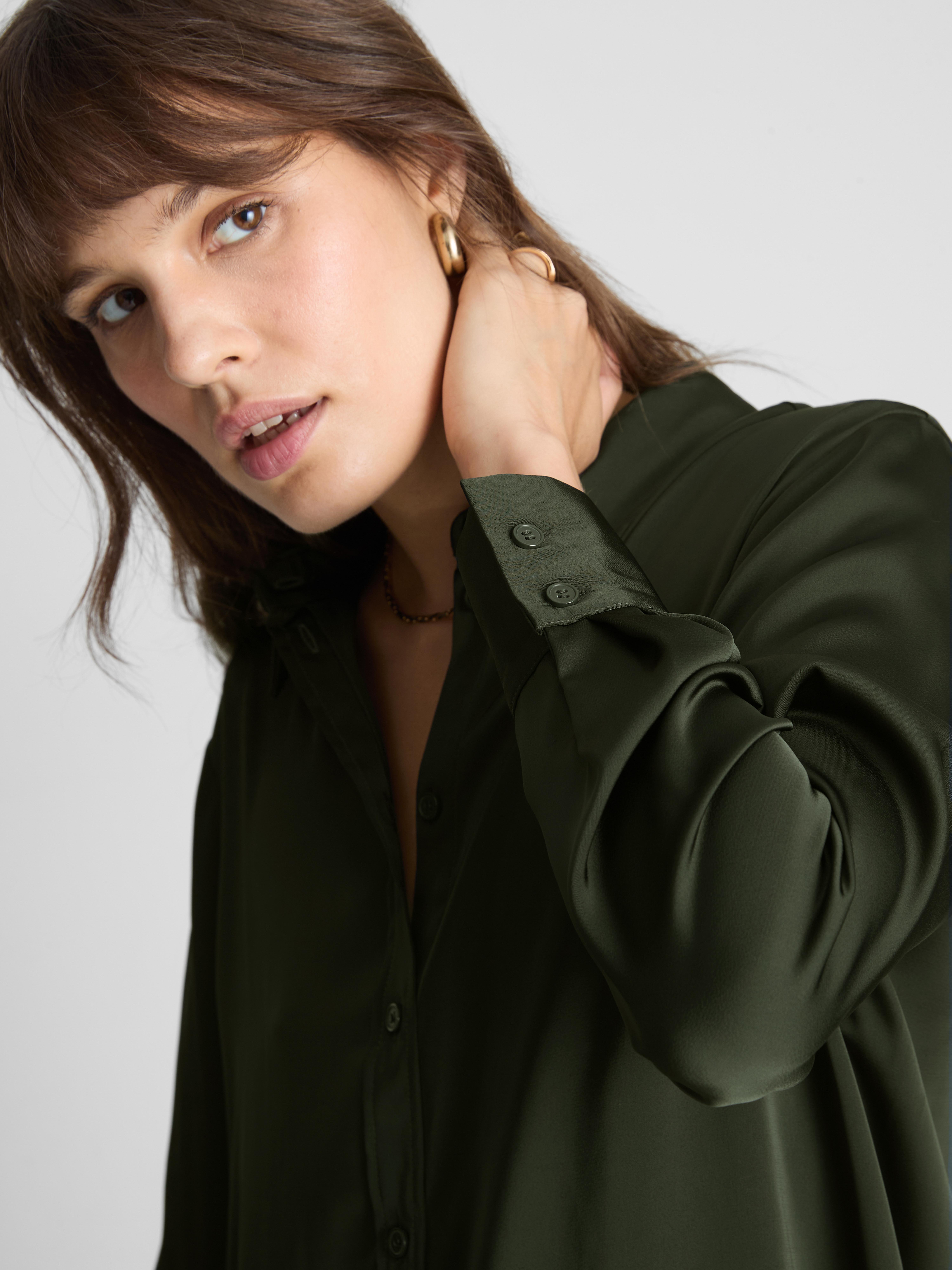 Relaxed Satin Shirt