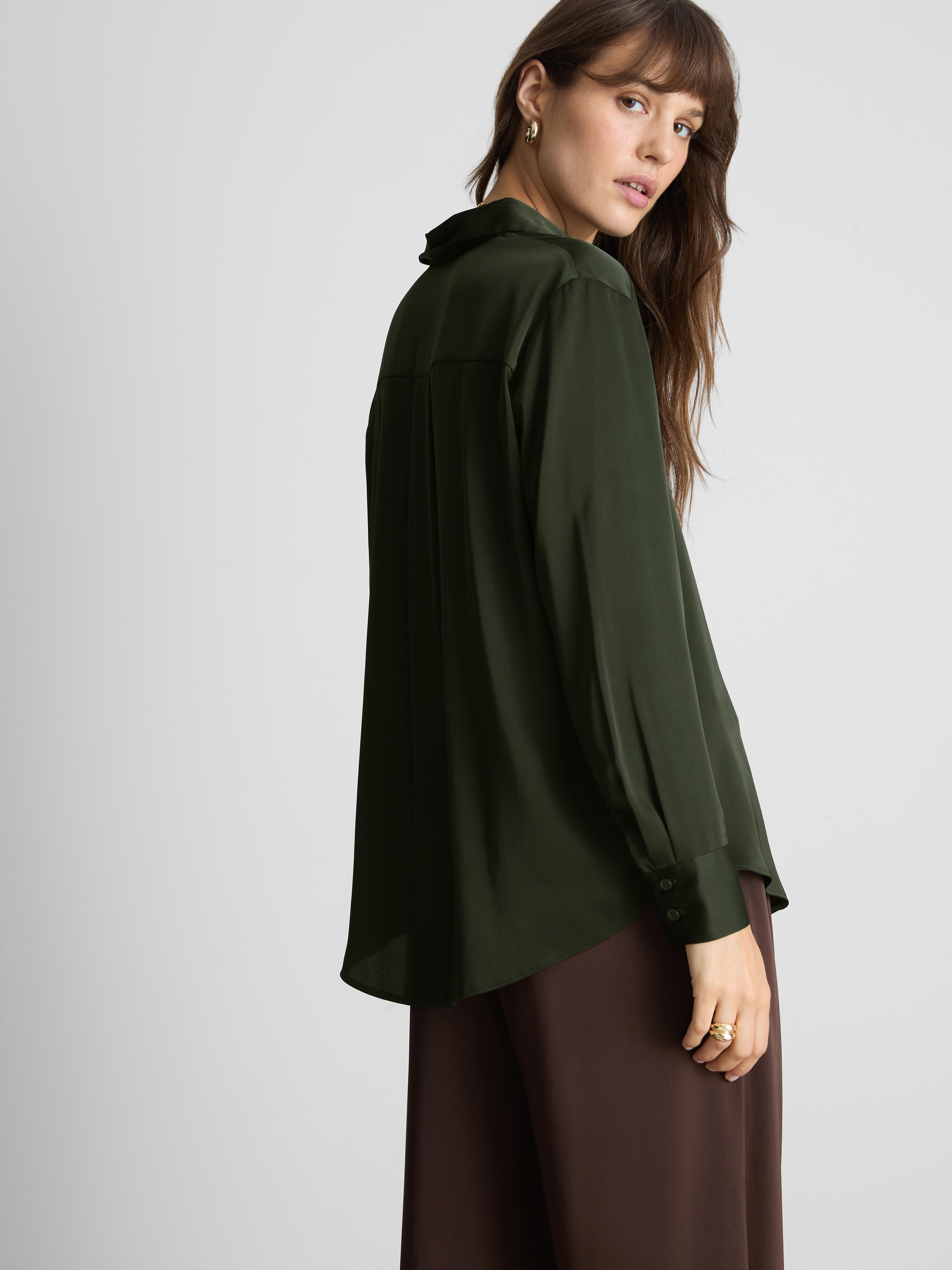 Relaxed Satin Shirt