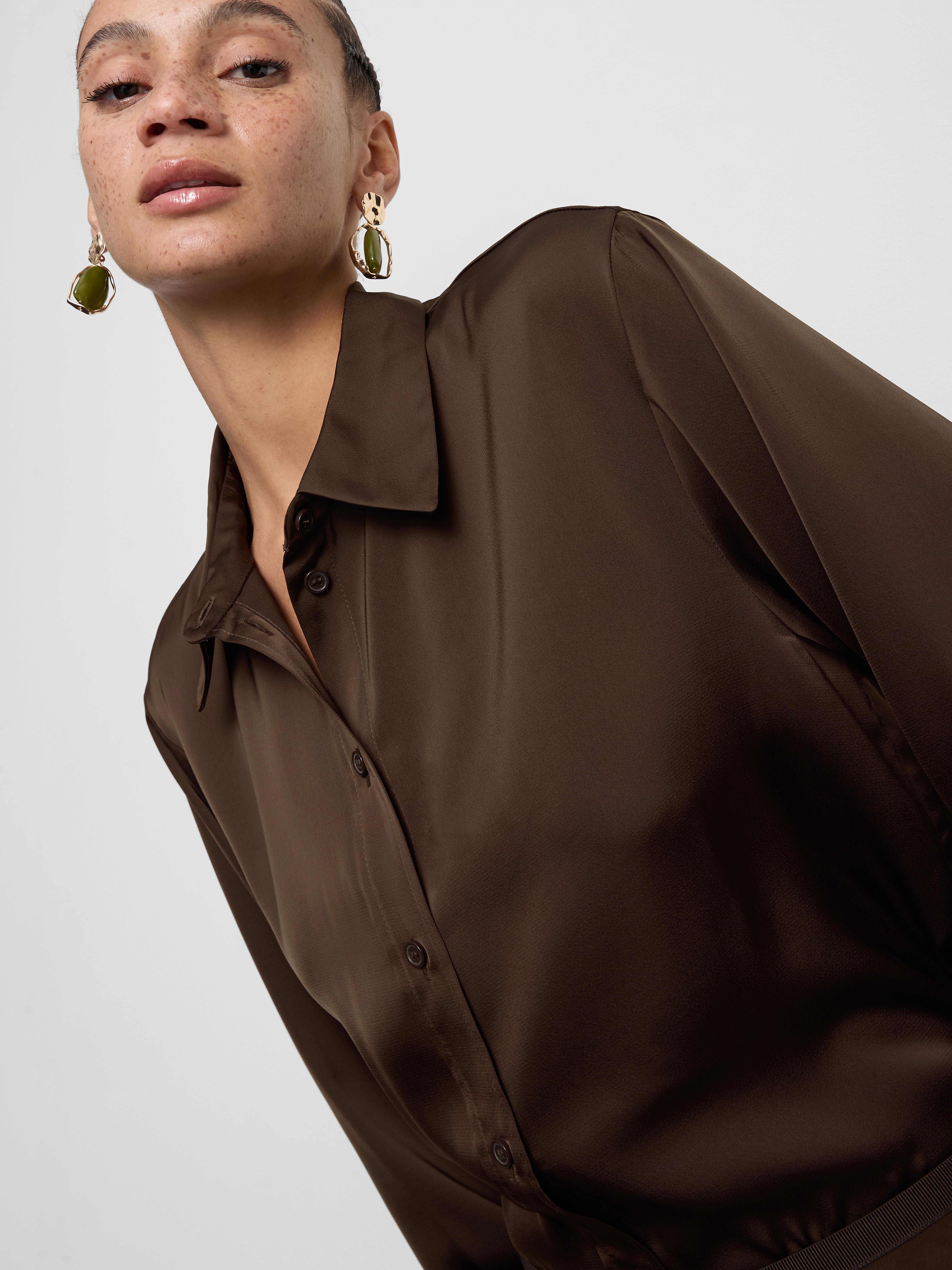 Relaxed Satin Shirt