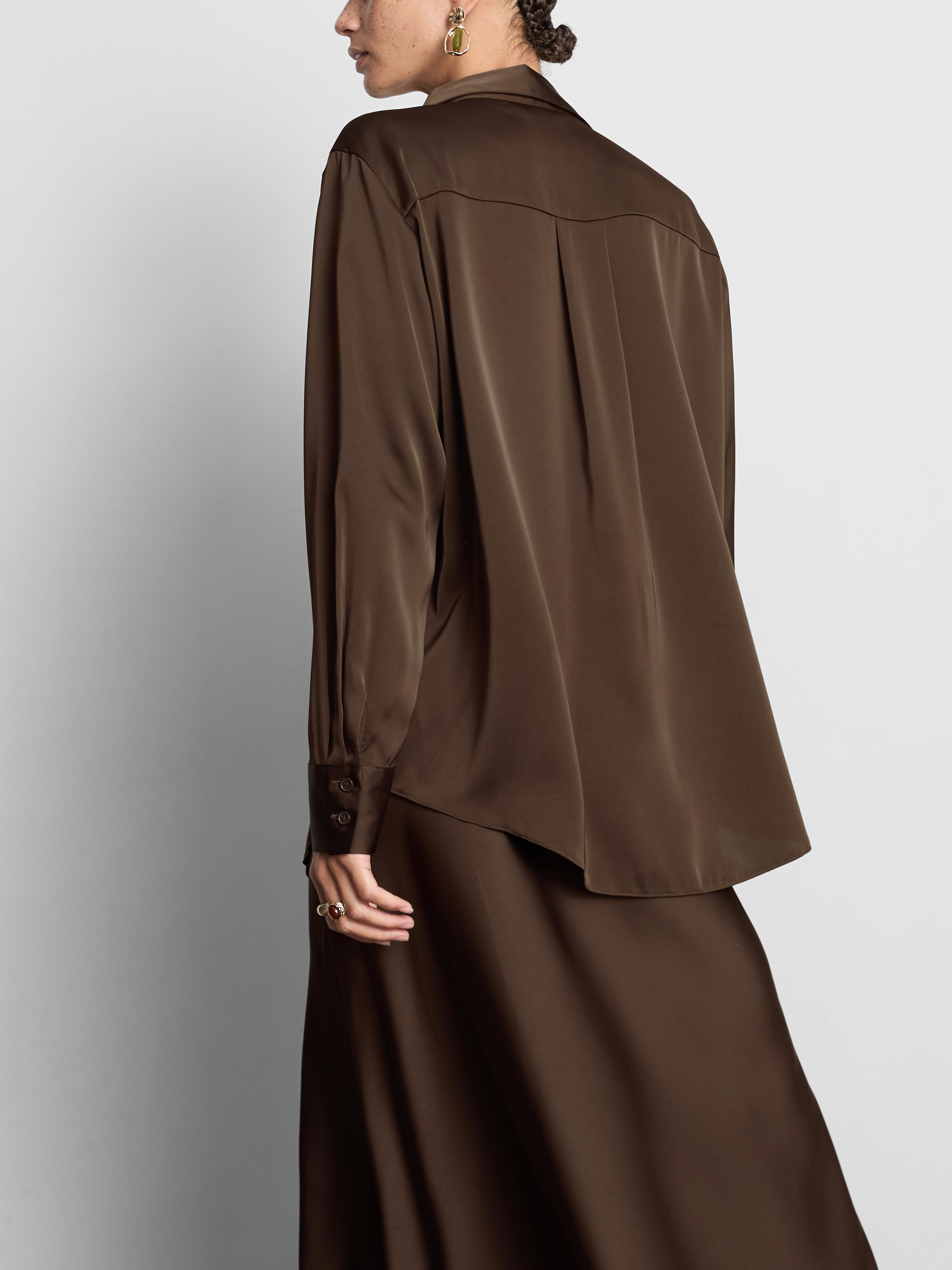 Relaxed Satin Shirt