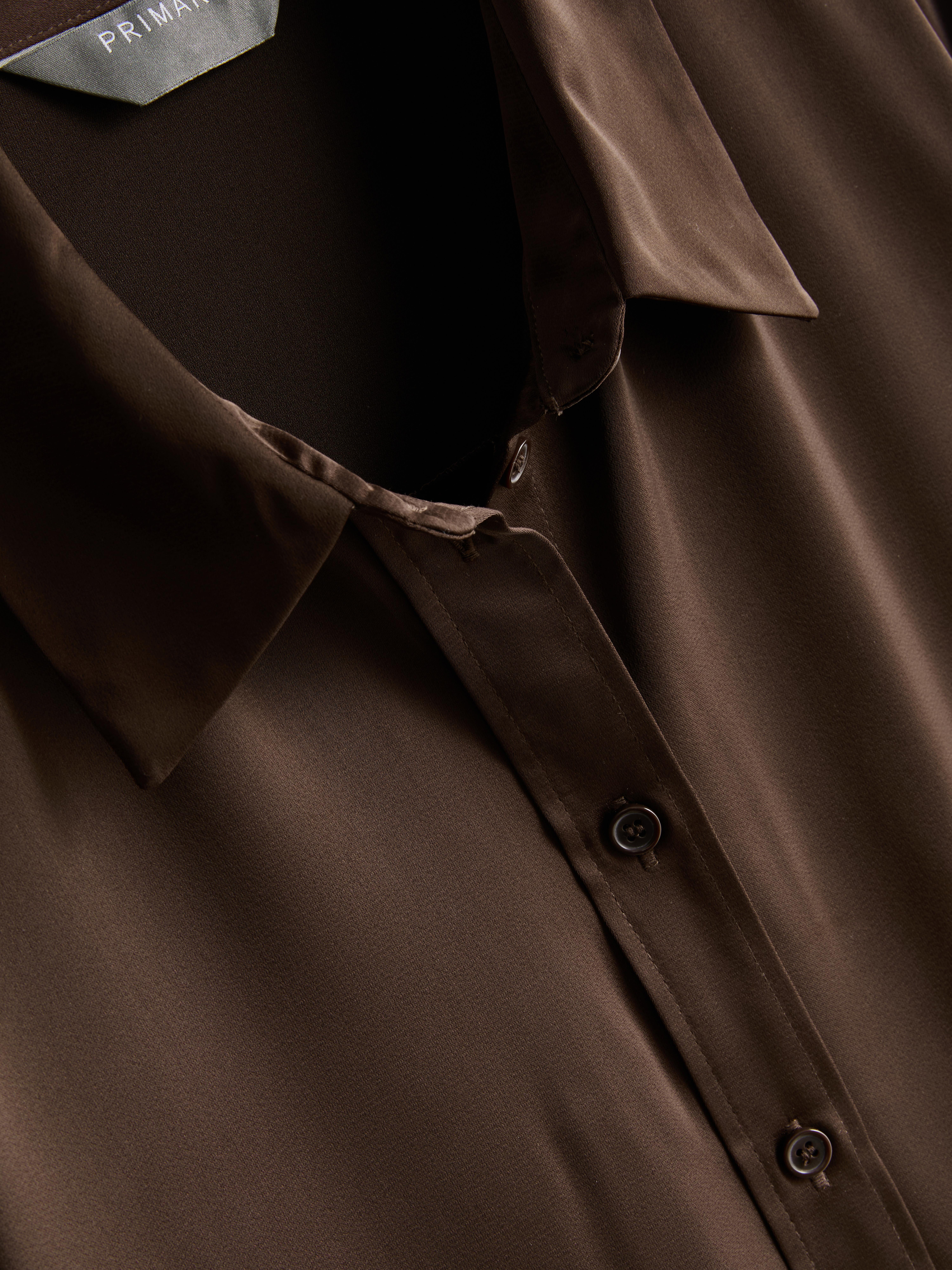 Relaxed Satin Shirt