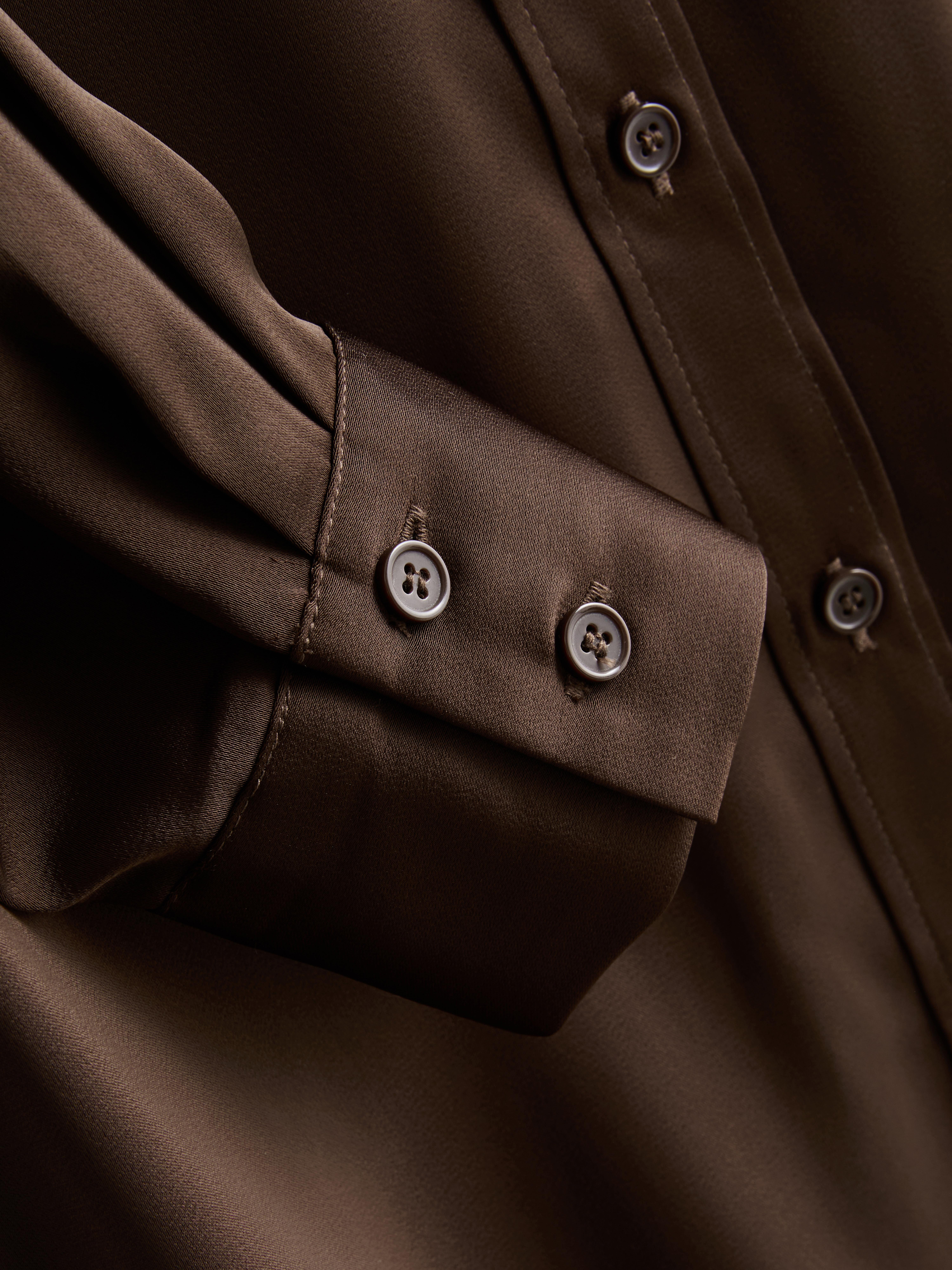 Relaxed Satin Shirt