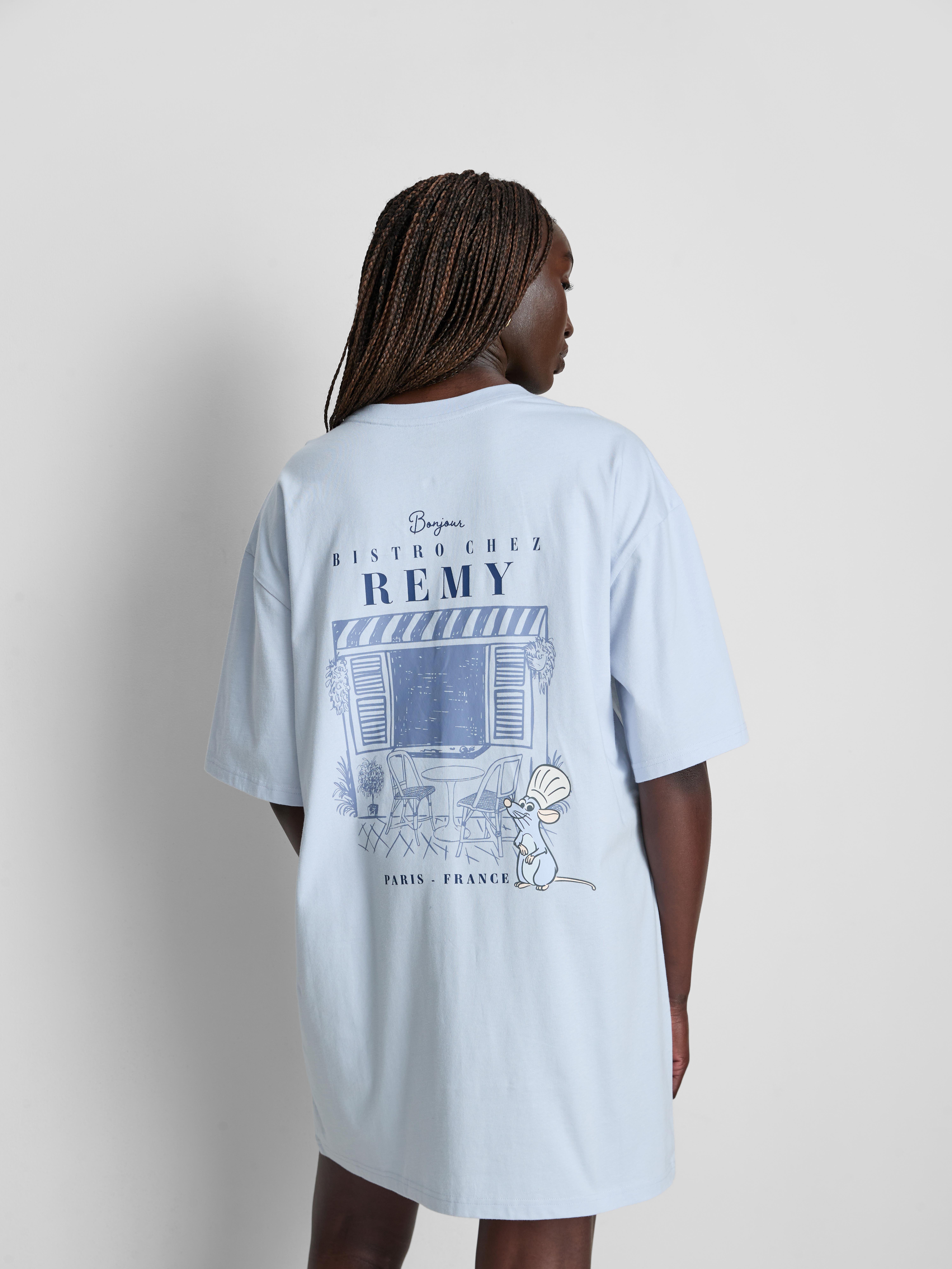 Koszula nocna oversize z nadrukiem Ratatuj Disneya