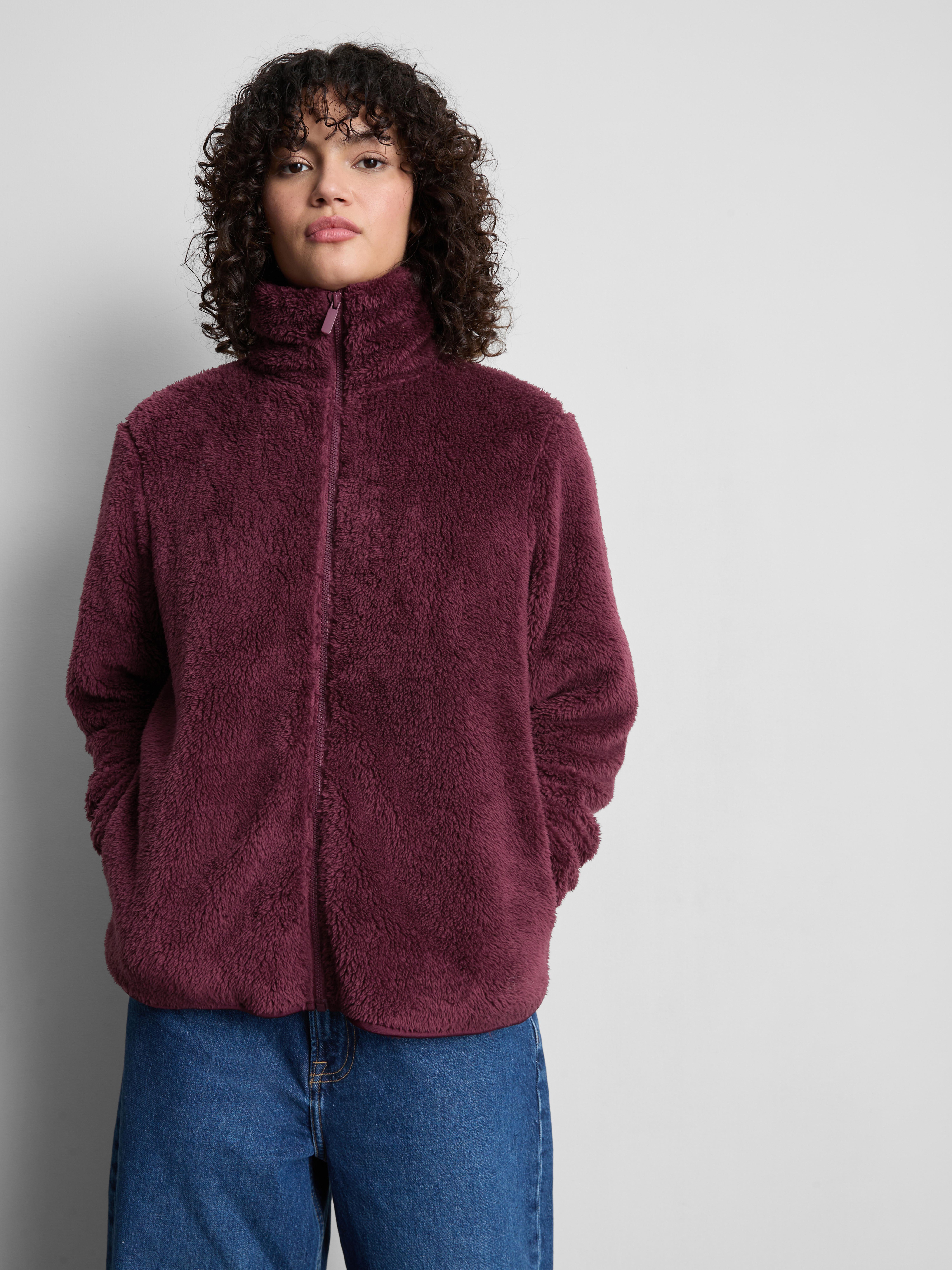 High-Neck Teddy Fleece
