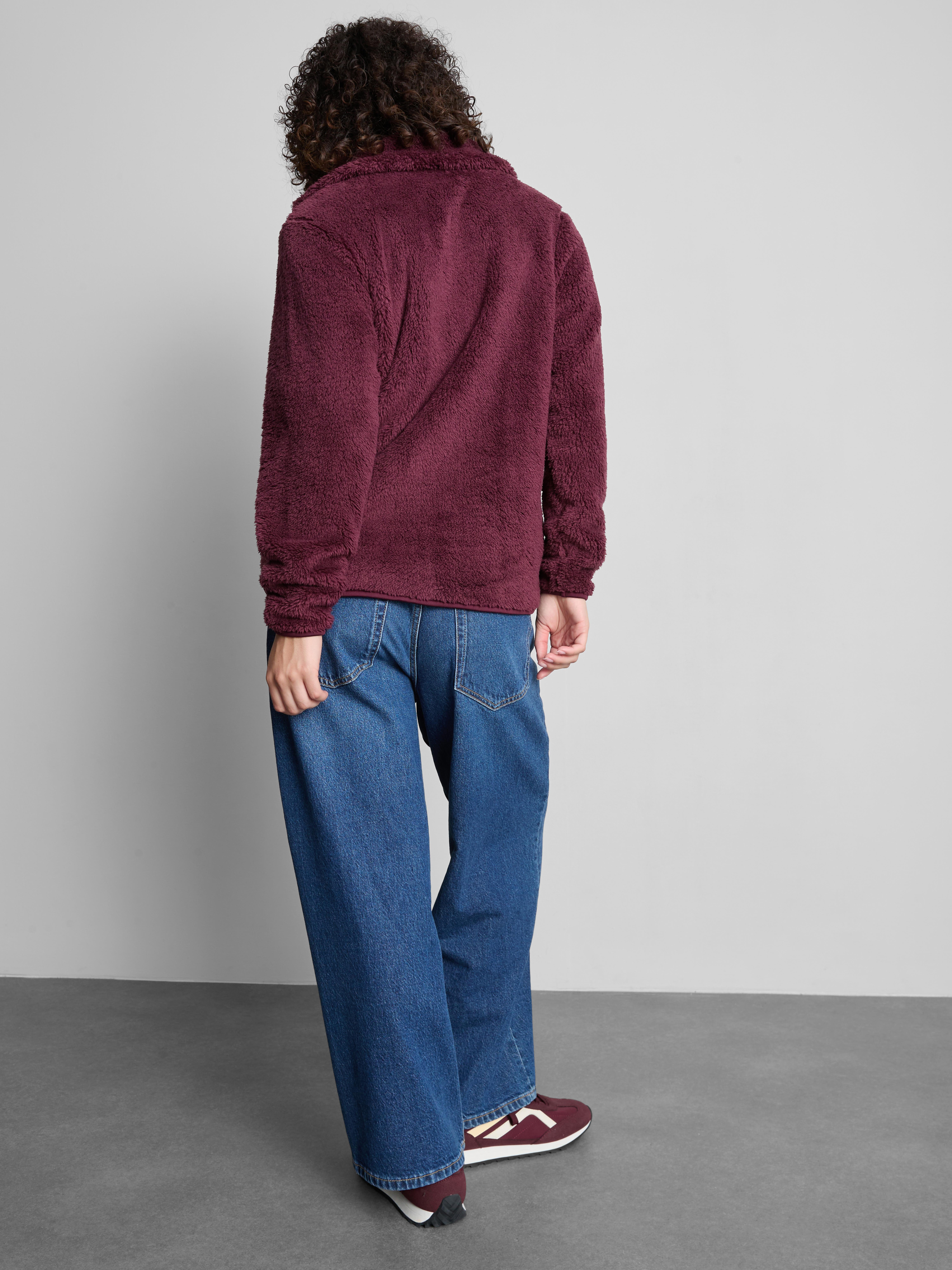 High-Neck Teddy Fleece