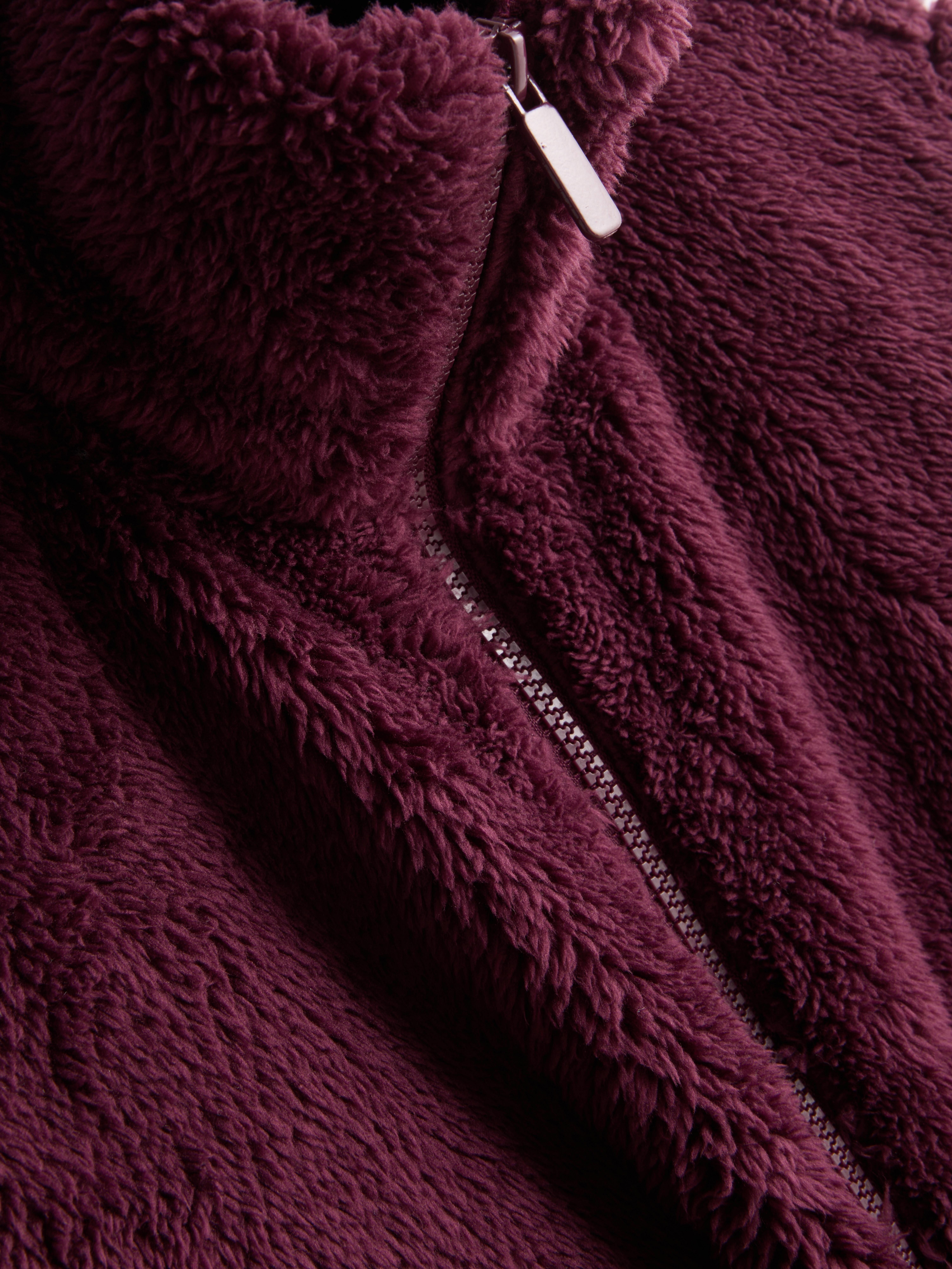 High-Neck Teddy Fleece
