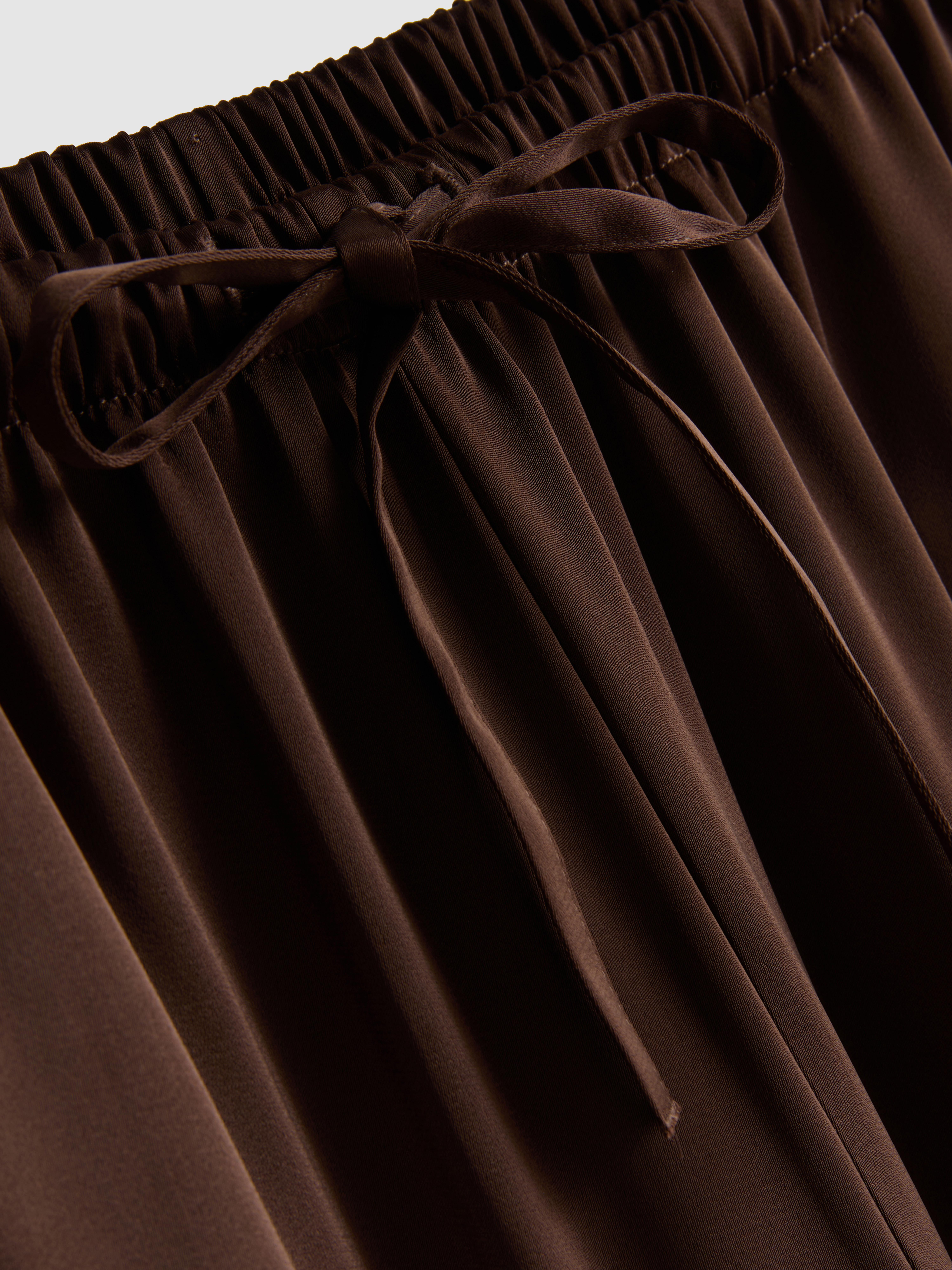 Wide Leg Satin Pants