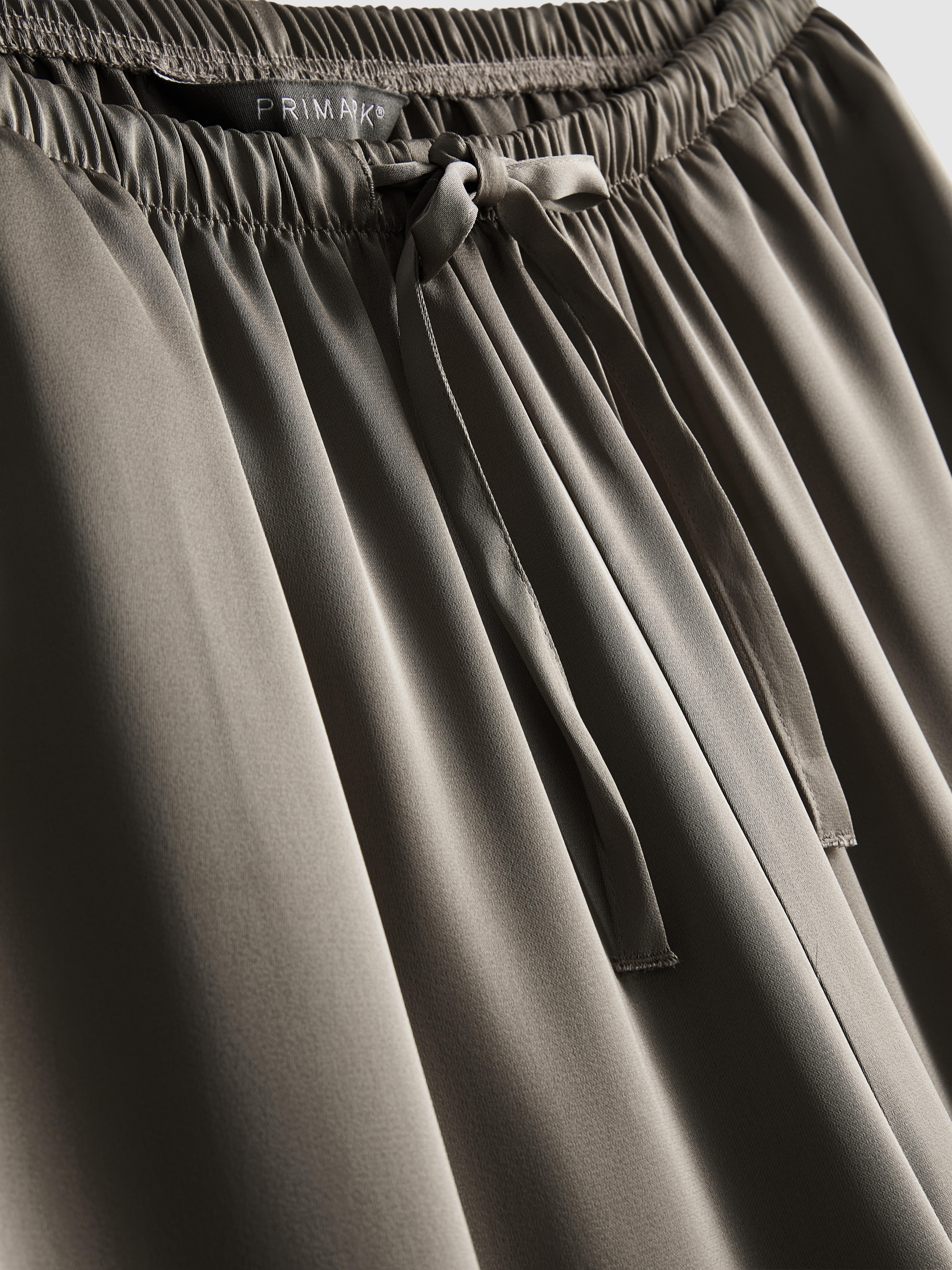 Wide Leg Satin Pants