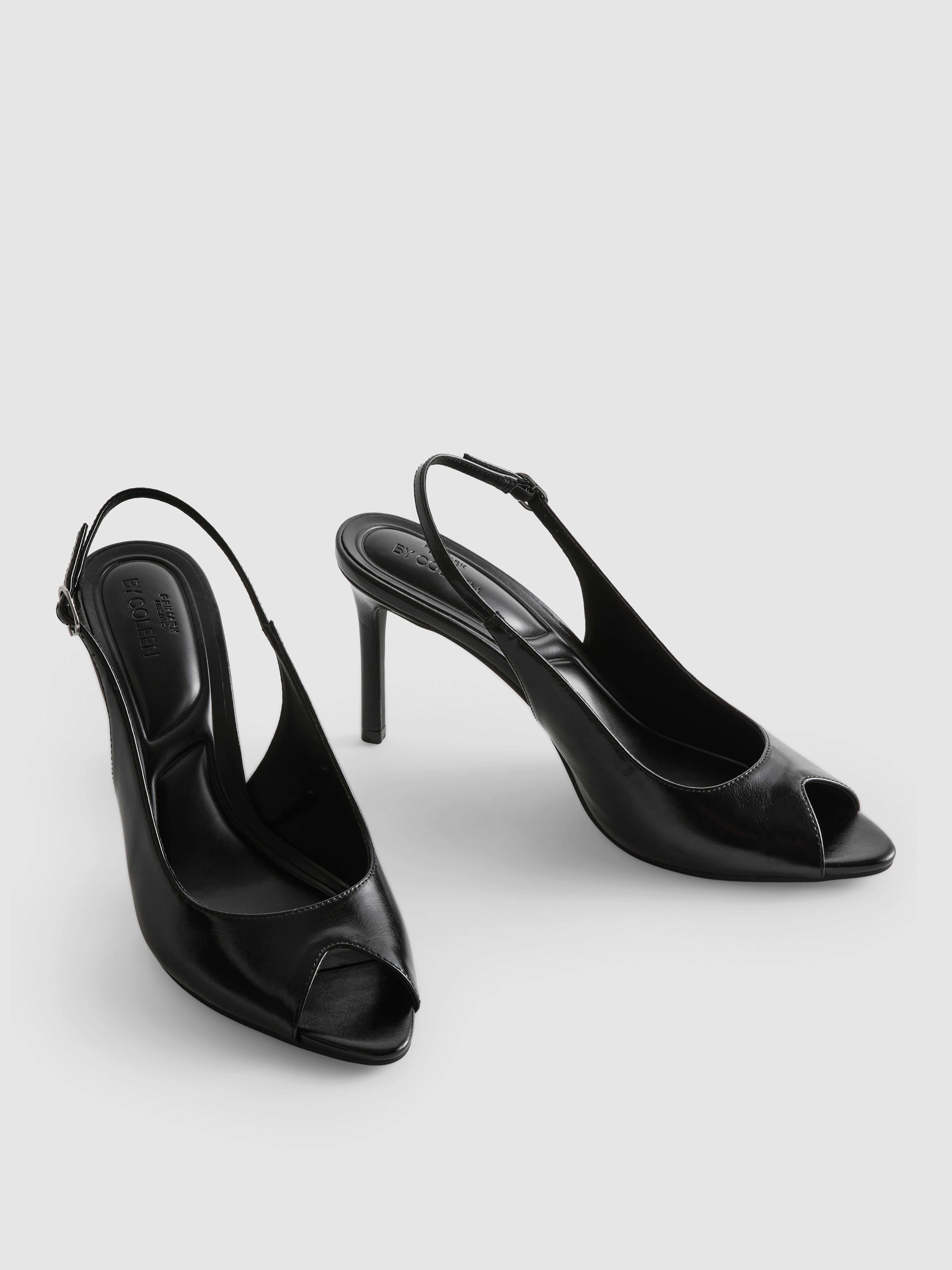 Haksandalen met open teen By Coleen