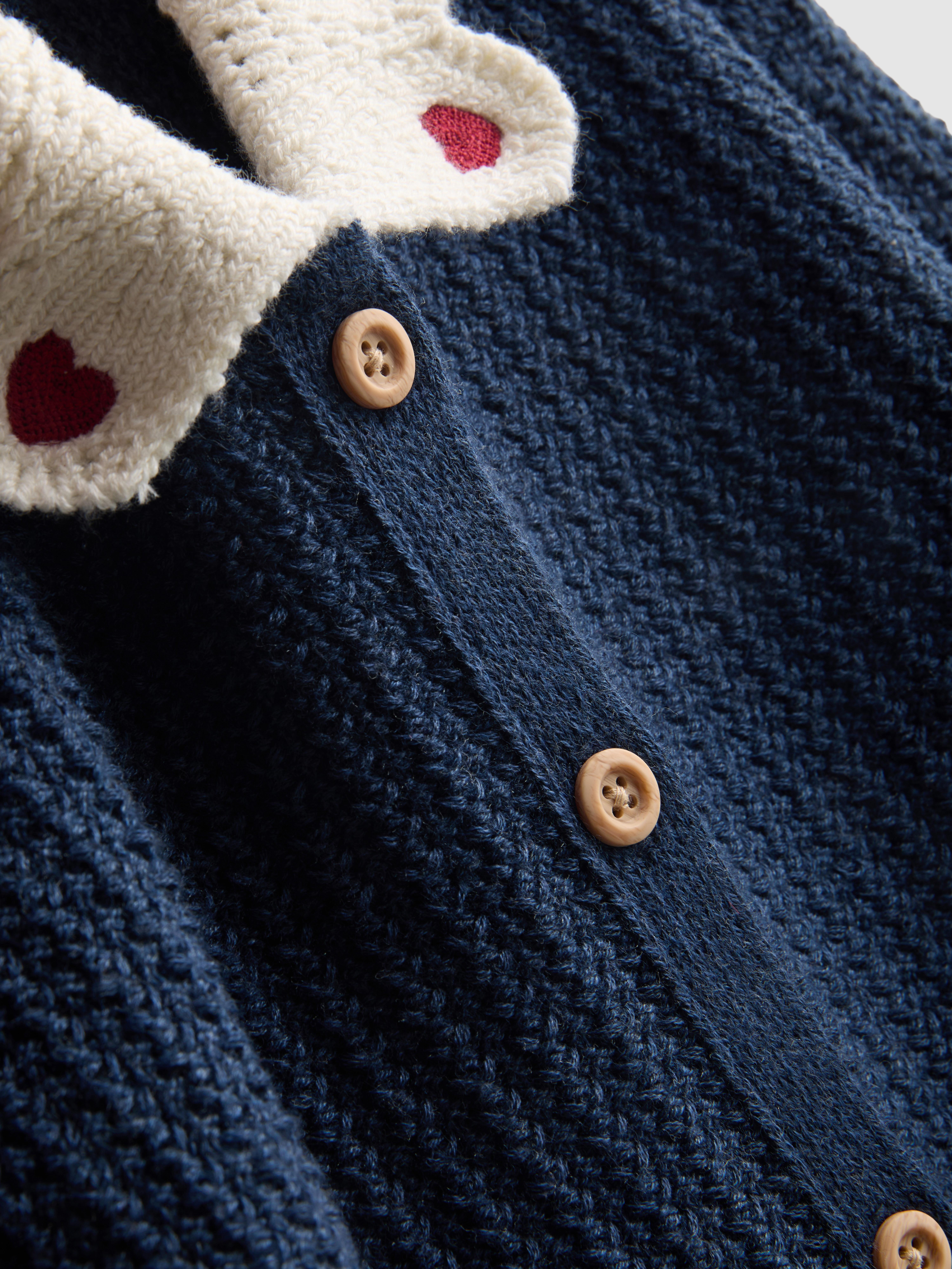 1-9yrs | Collared Cardigan and Pleated Skirt Set