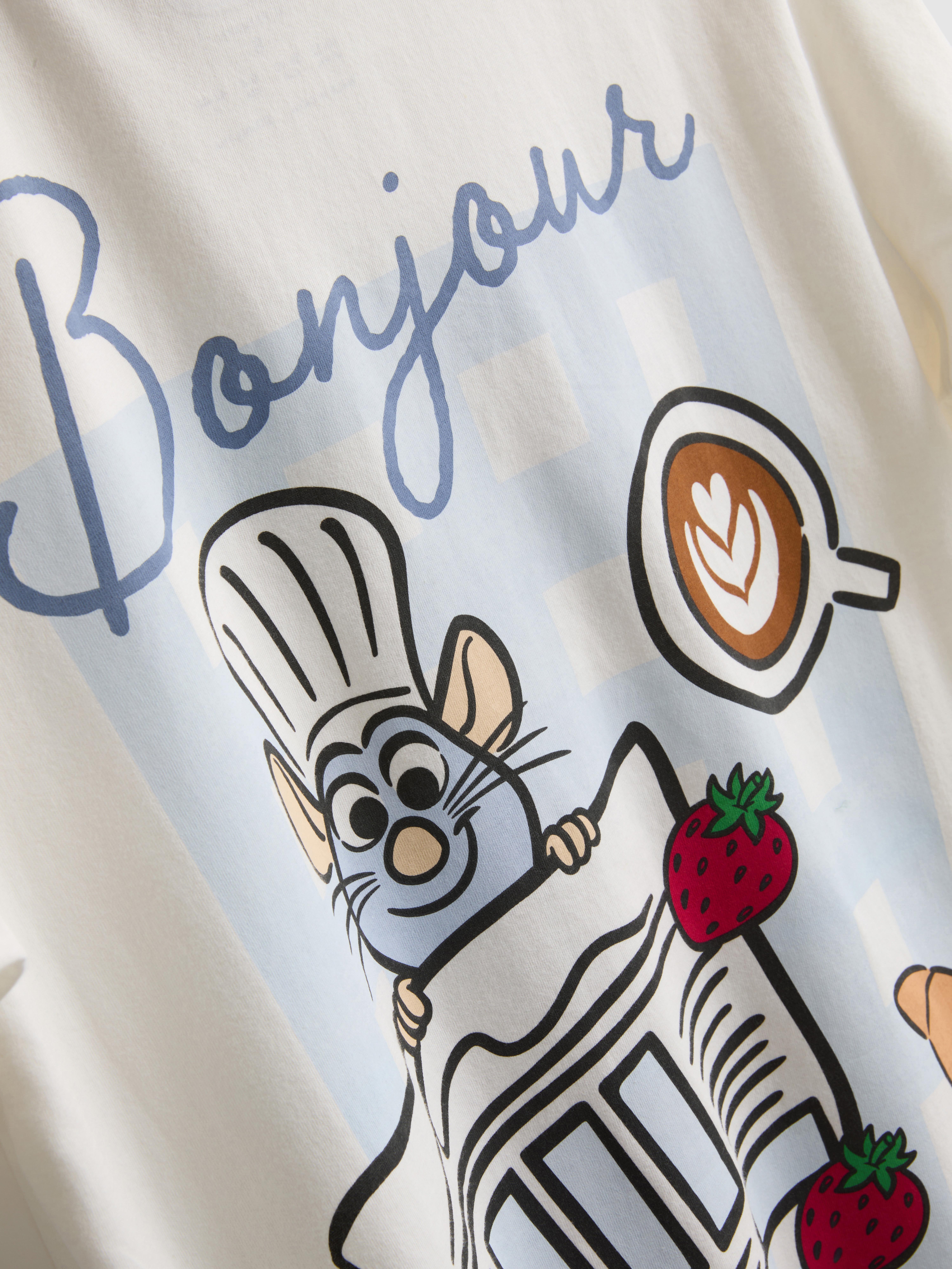 „Disney Ratatouille“ Baumwoll-Schlafanzugtop mit Grafik