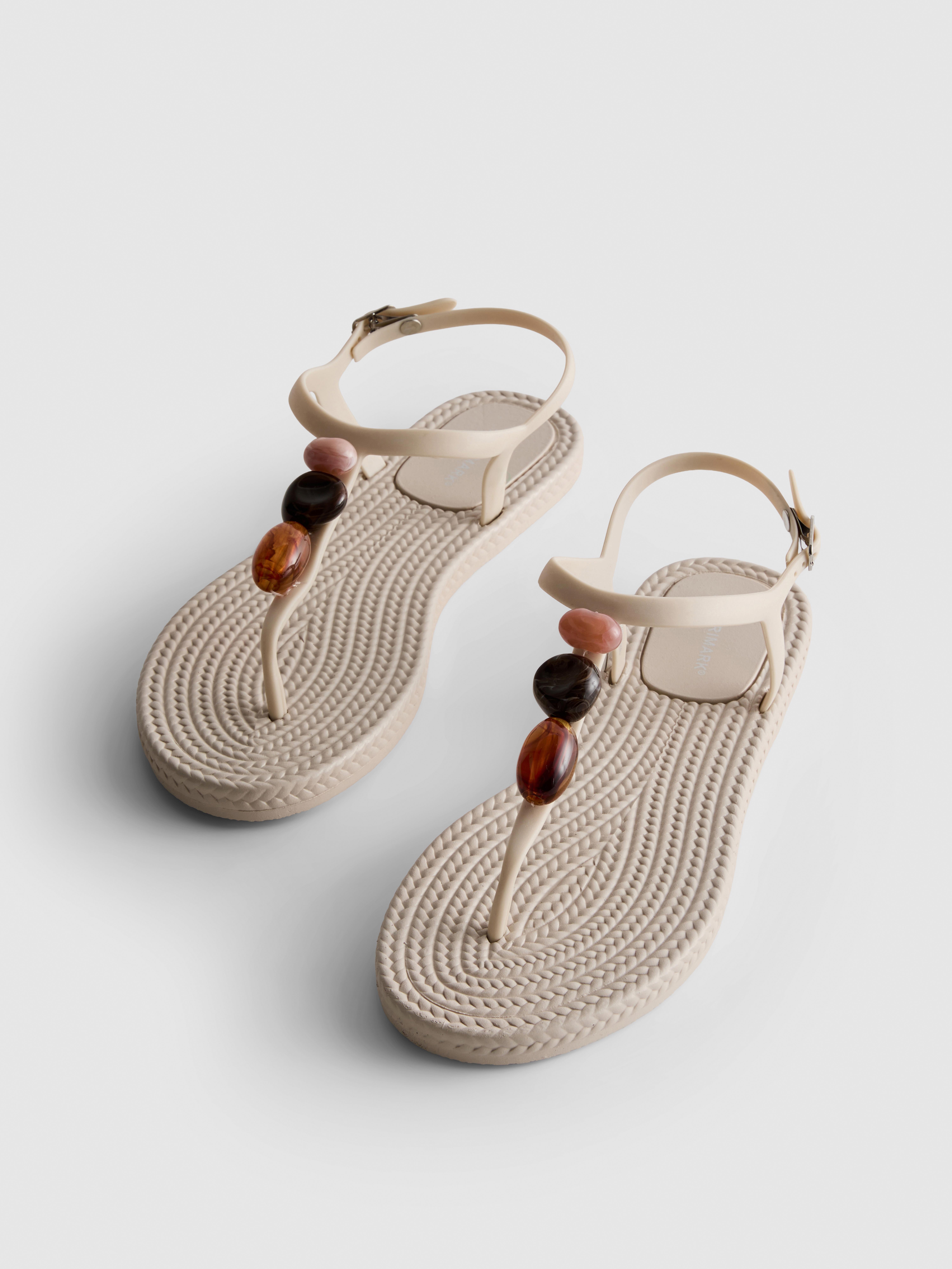 Beaded Thong Sandals