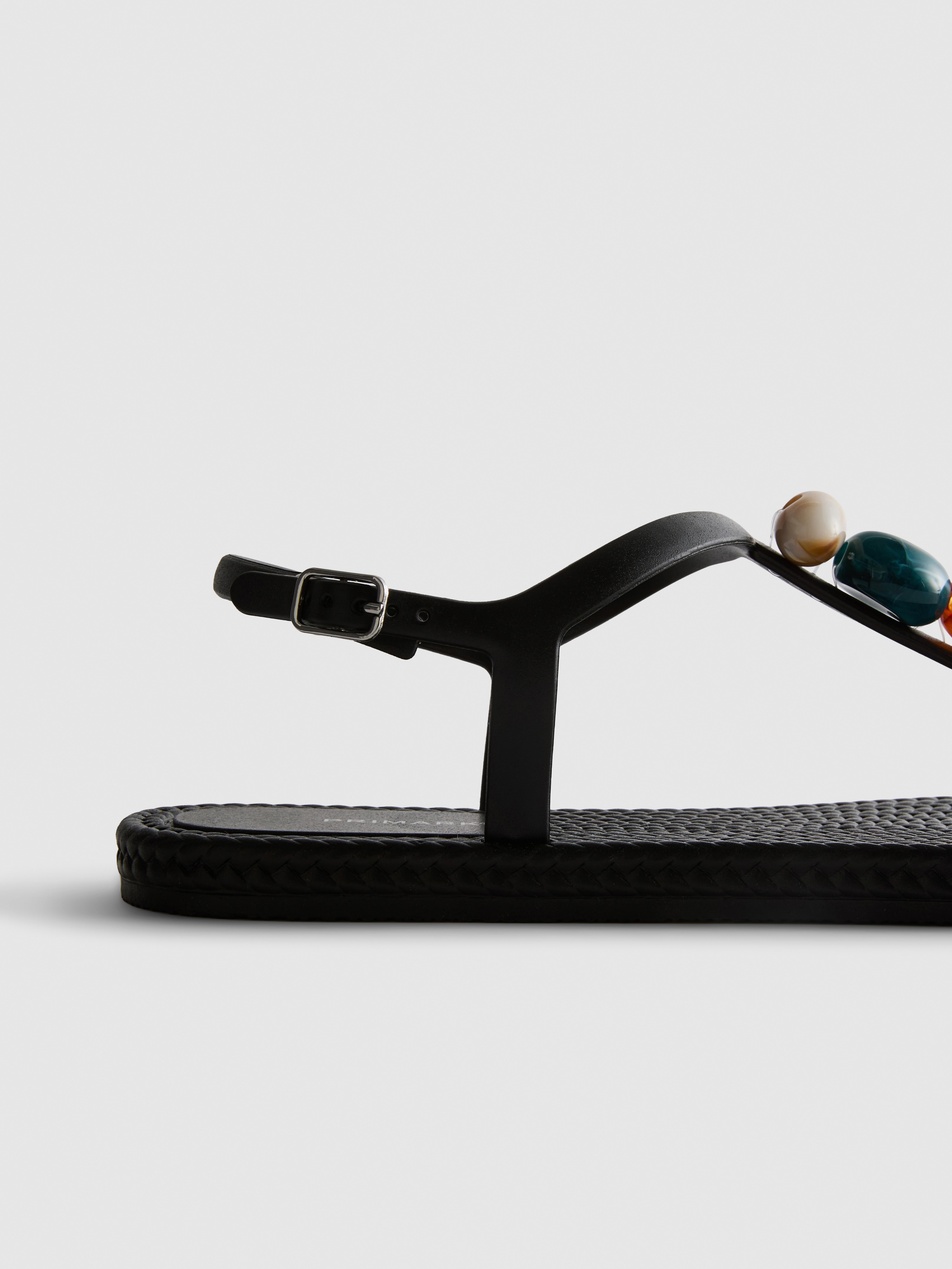 Beaded Thong Sandals