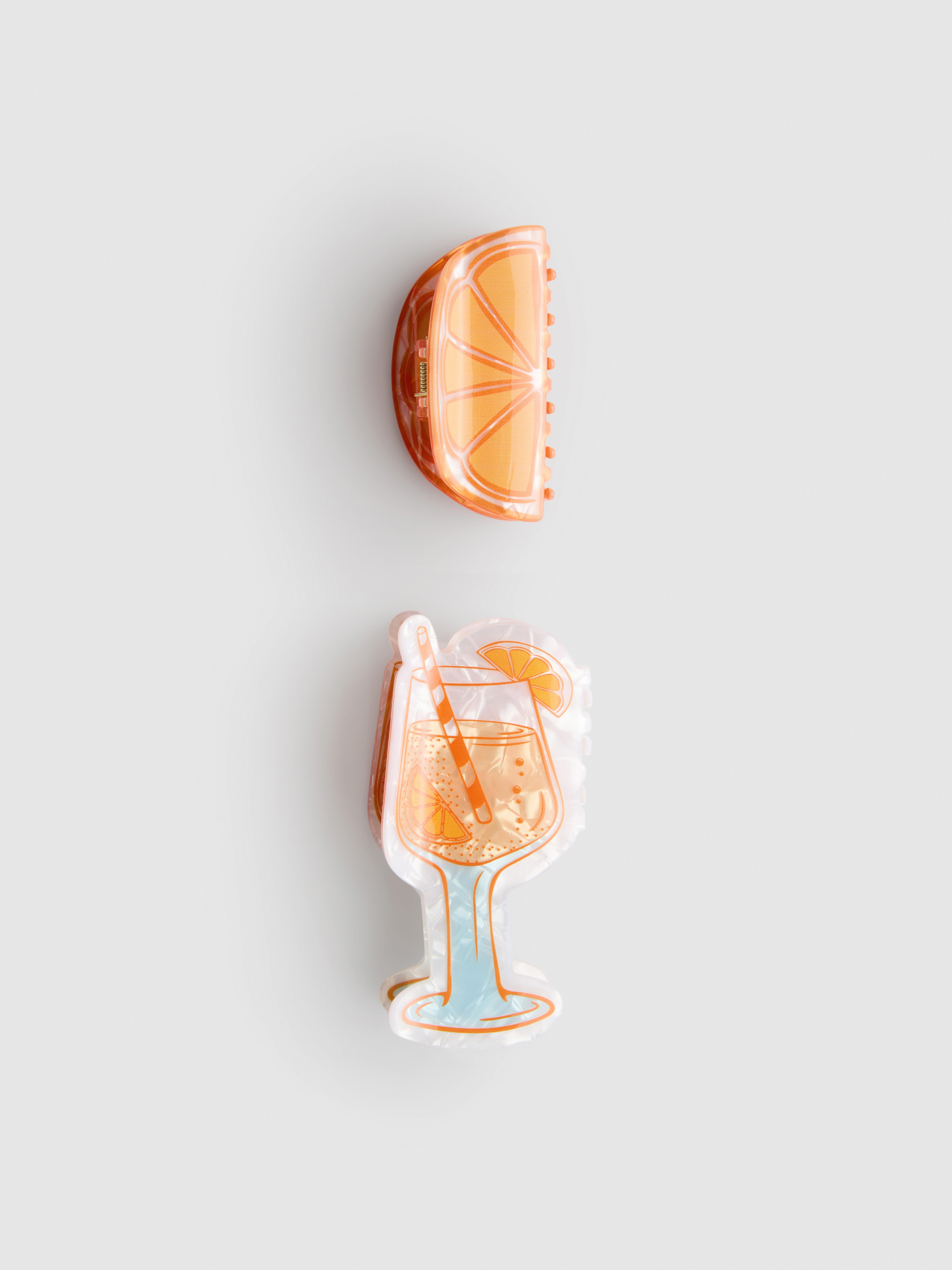 2pk Cocktail Hair Clips