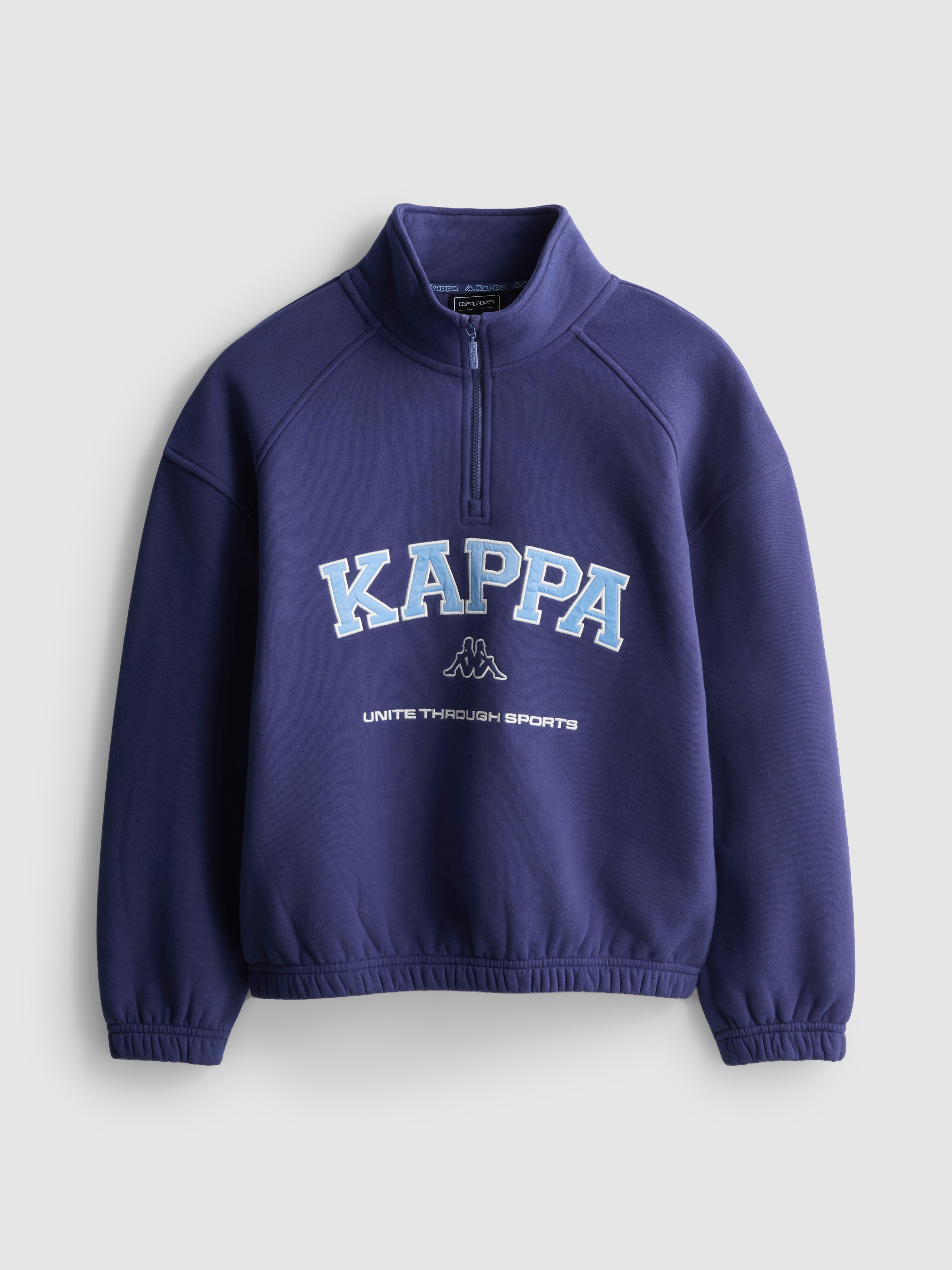 7–15 Jahre | „Kappa x Primark“ Sweatshirt mit Trichterkragen und halbem Reißverschluss