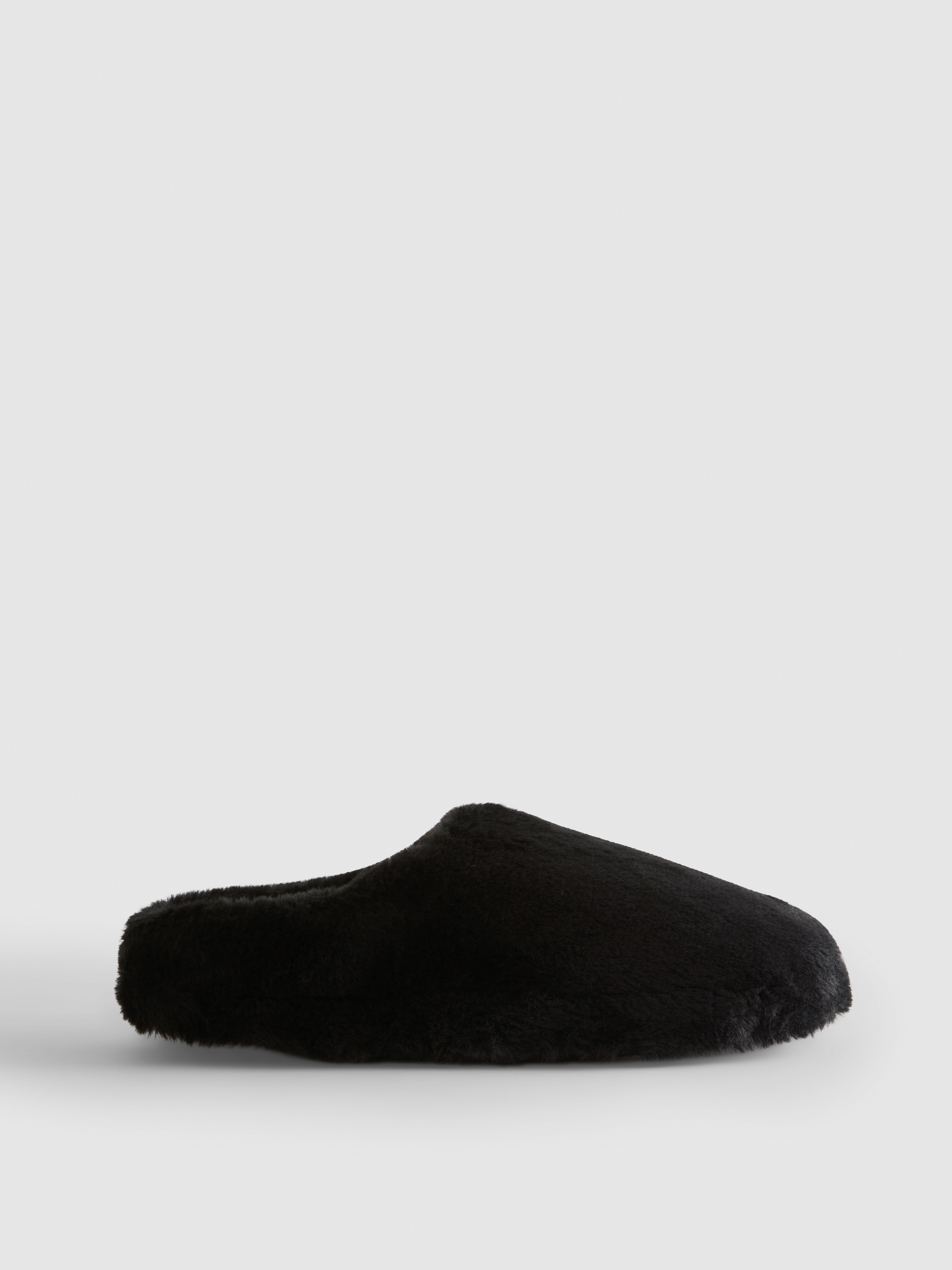 Faux Fur Mule Slippers