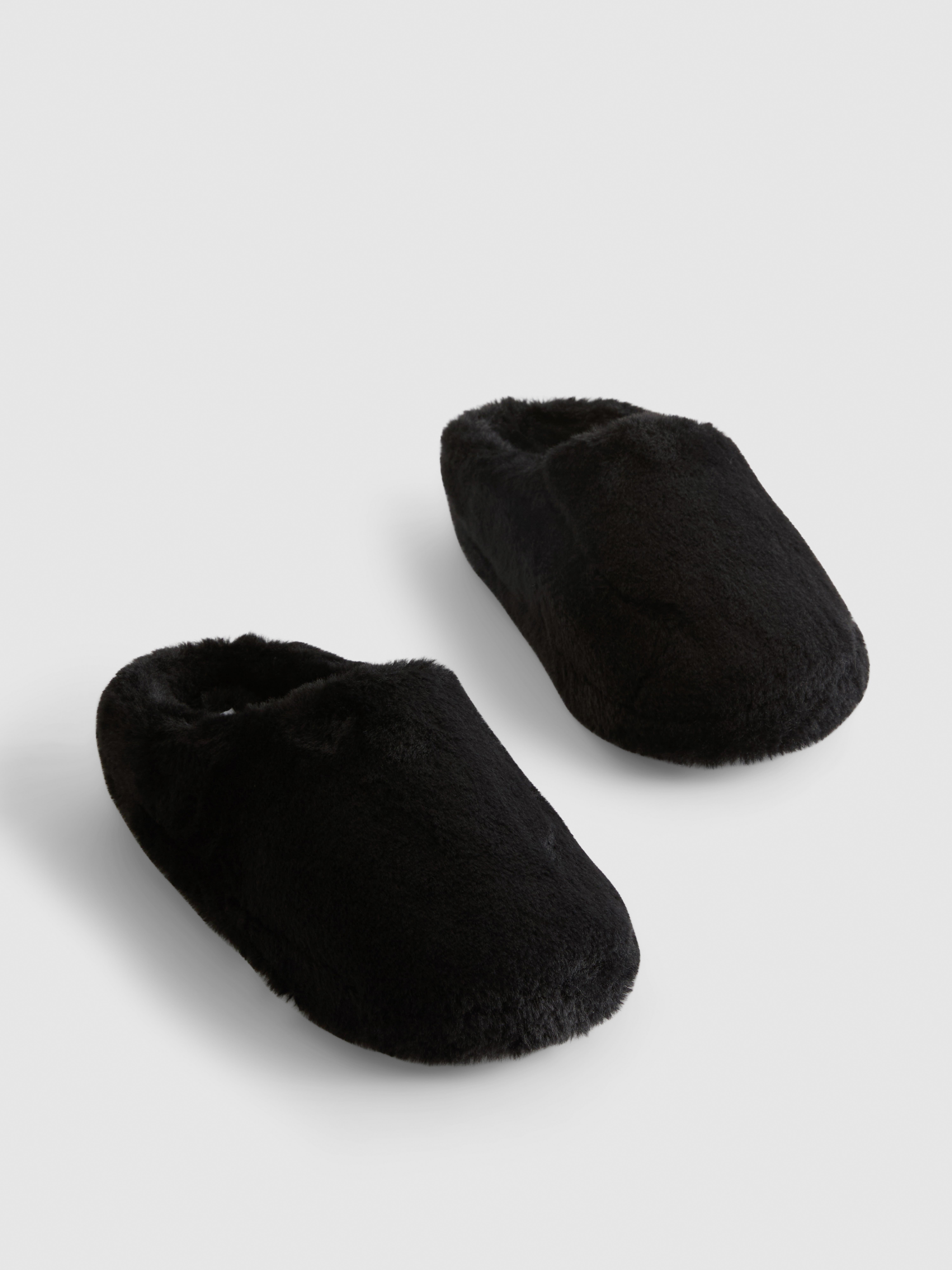 Faux Fur Mule Slippers