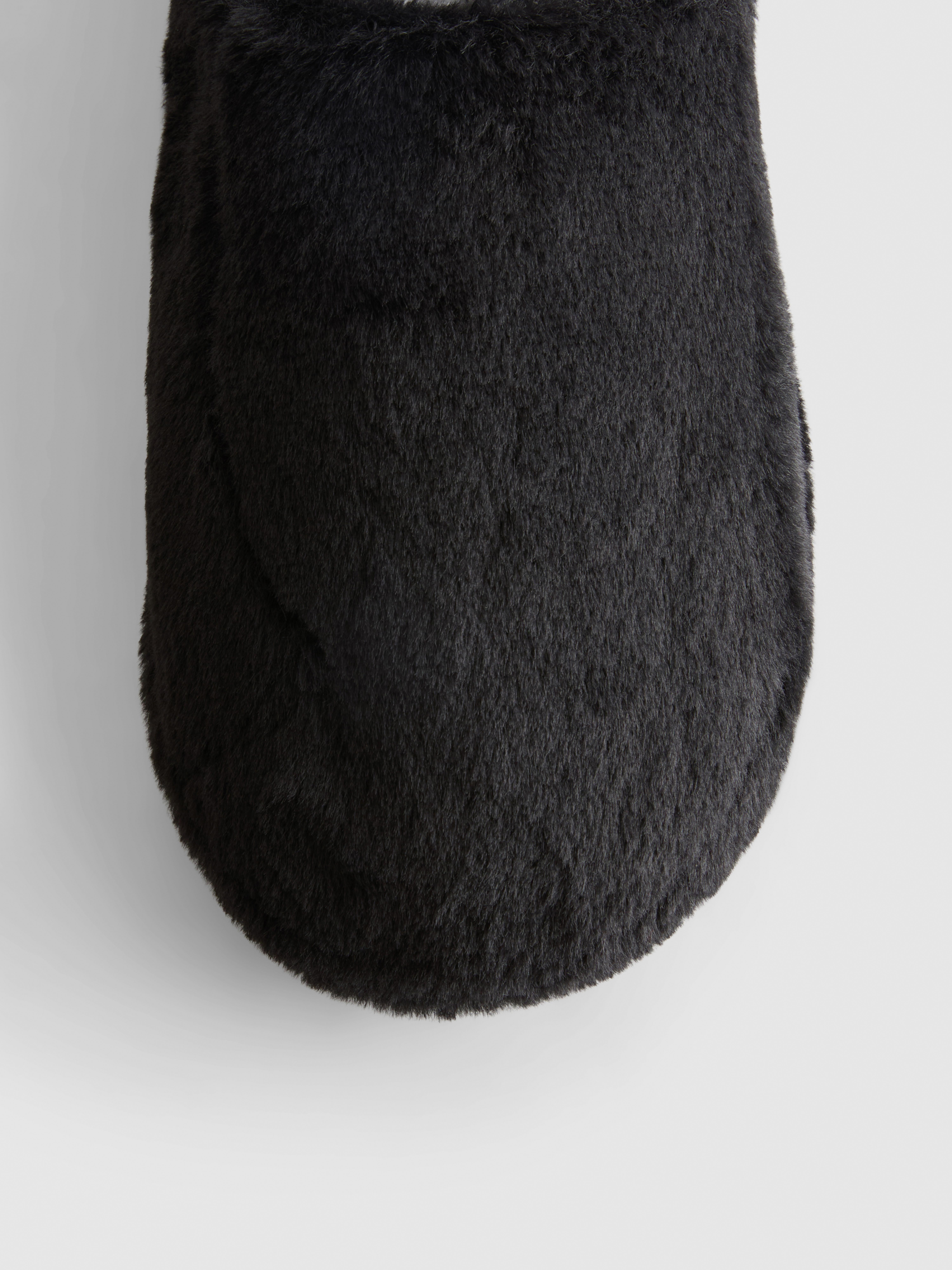 Faux Fur Mule Slippers