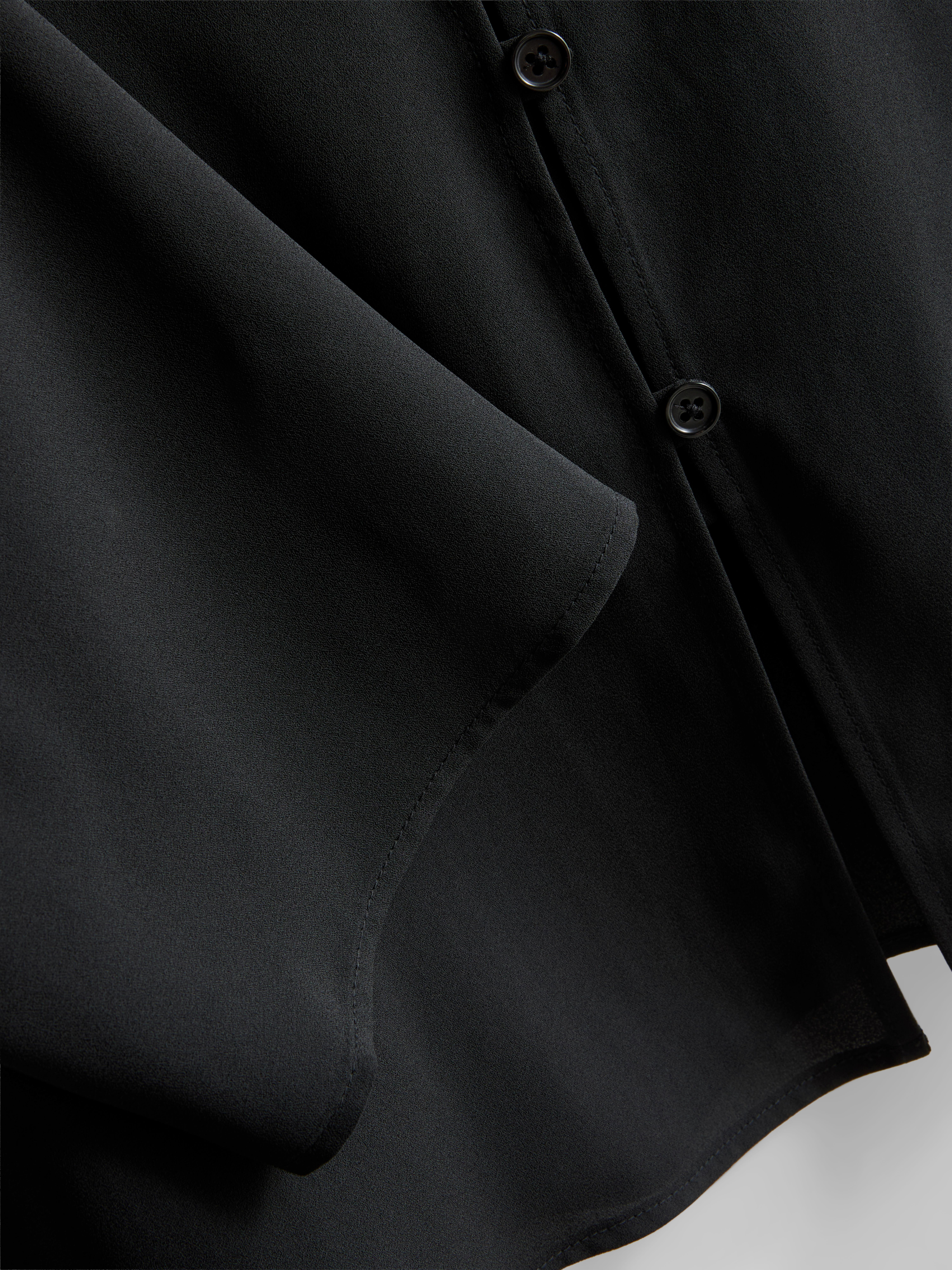 Crepe V-Neck Blouse