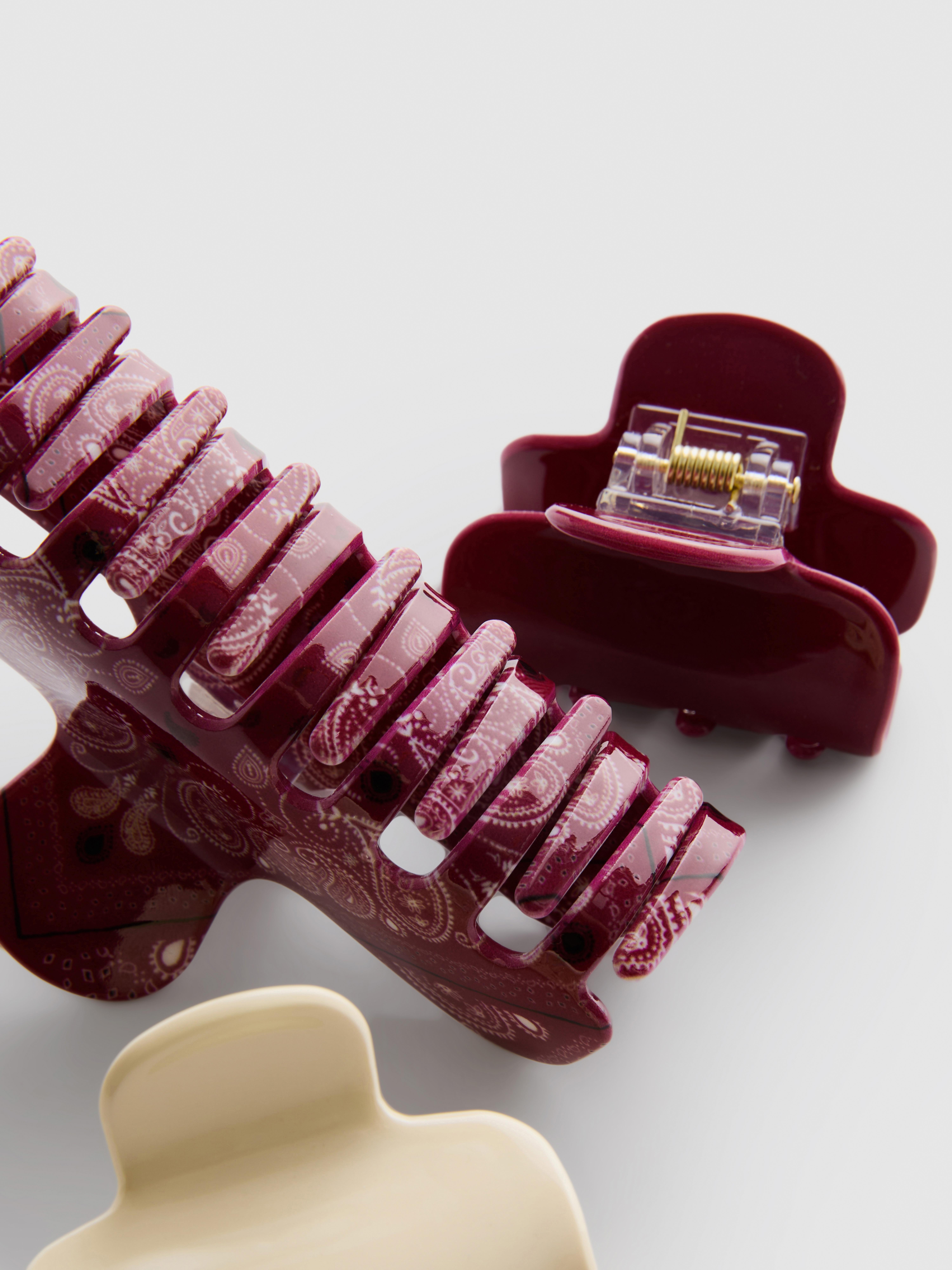 3pk Claw Clips