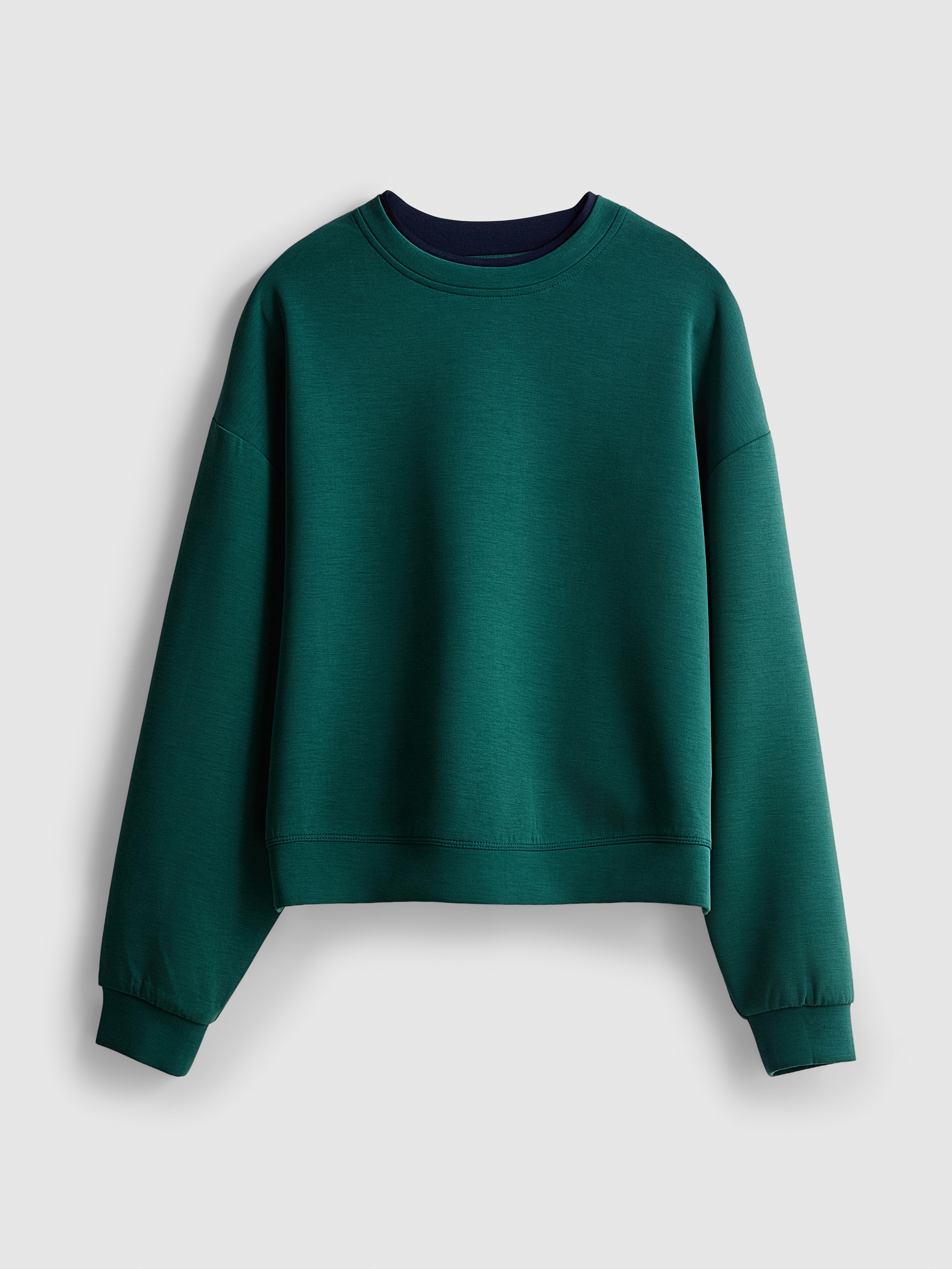 7-15yrs | Modal-Rich Sweatshirt Teal