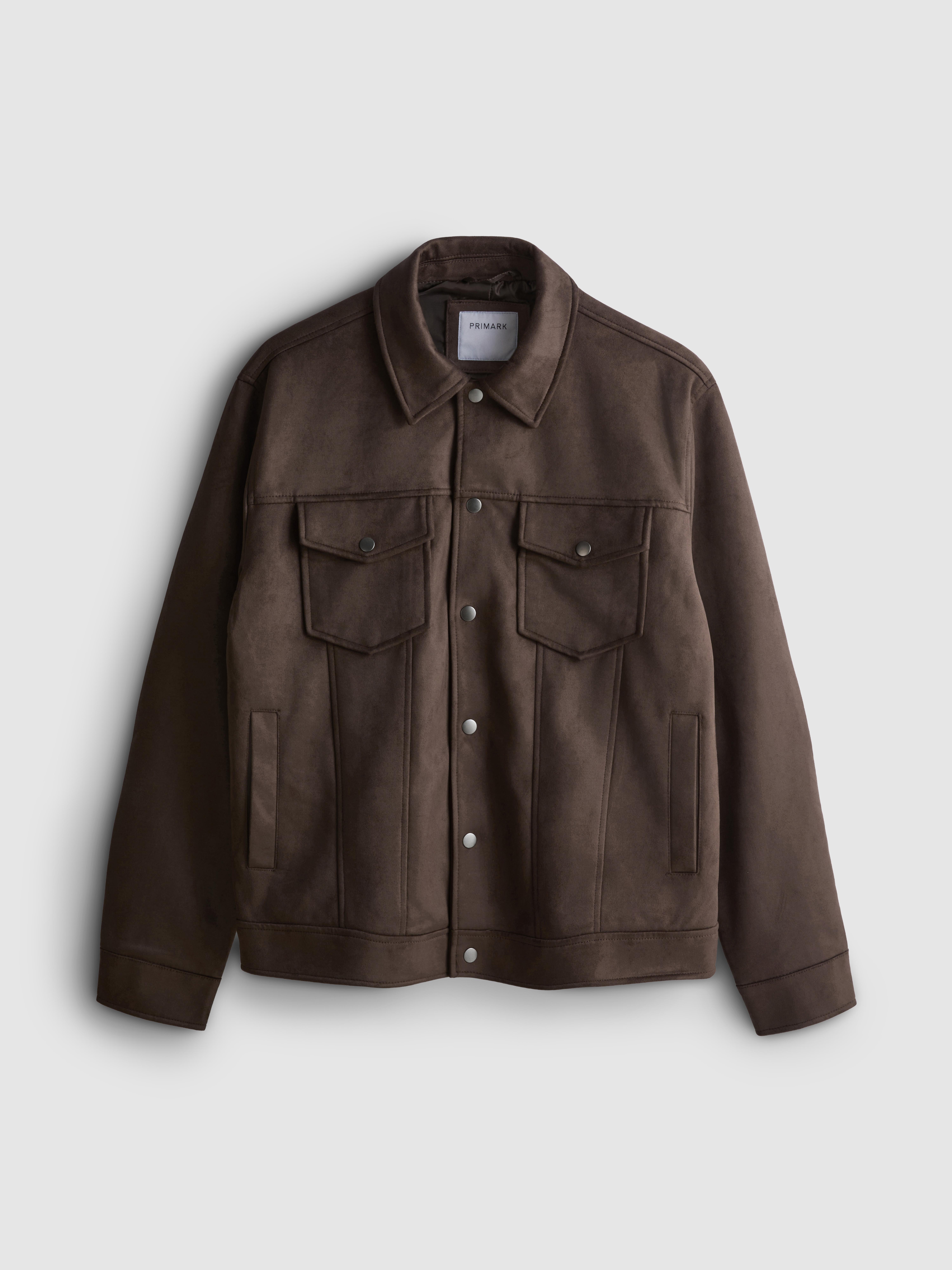 Faux Suede Trucker Jacket