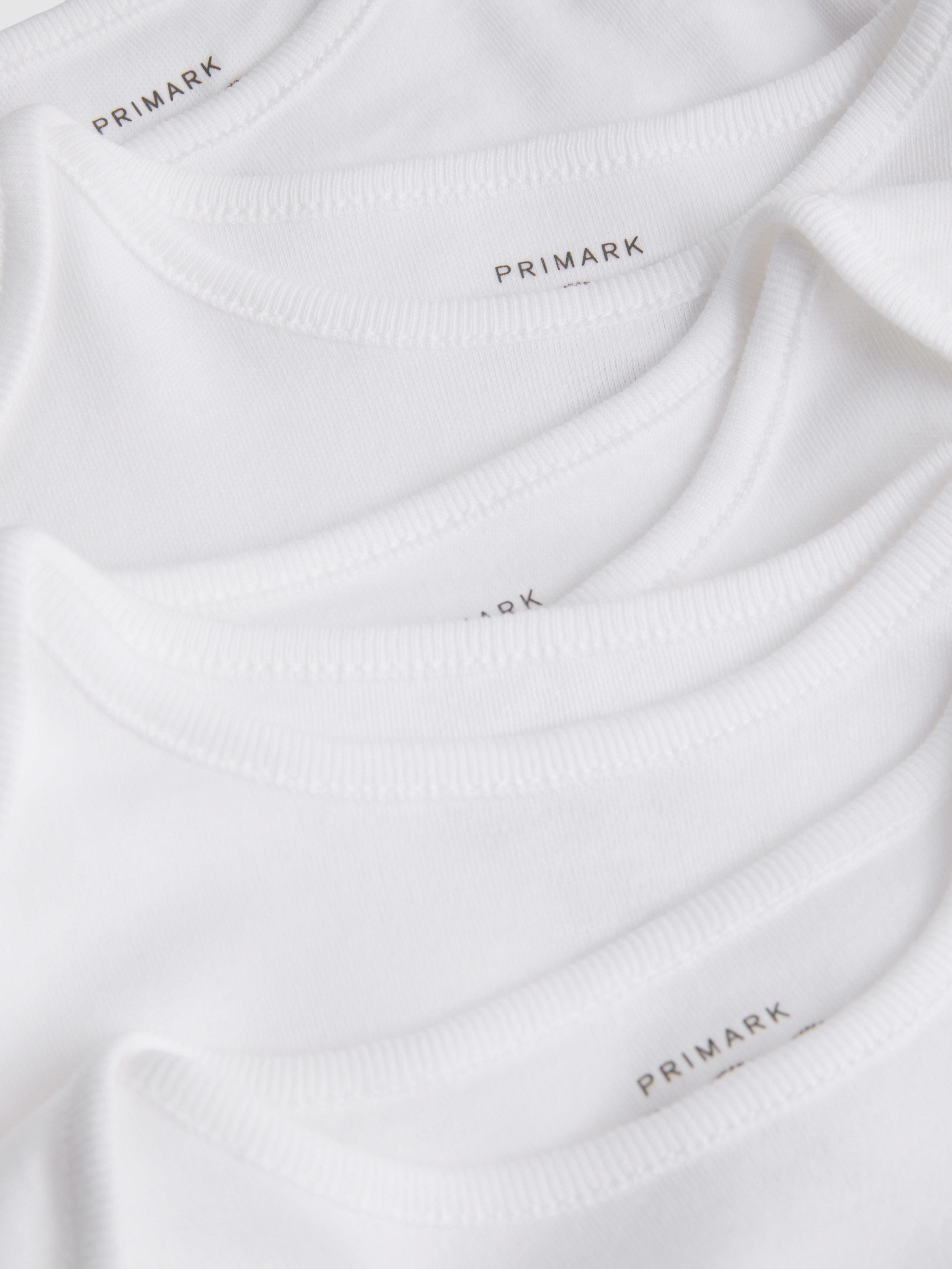 0-36mths | 5pk Pure Cotton Long-Sleeve Onesies