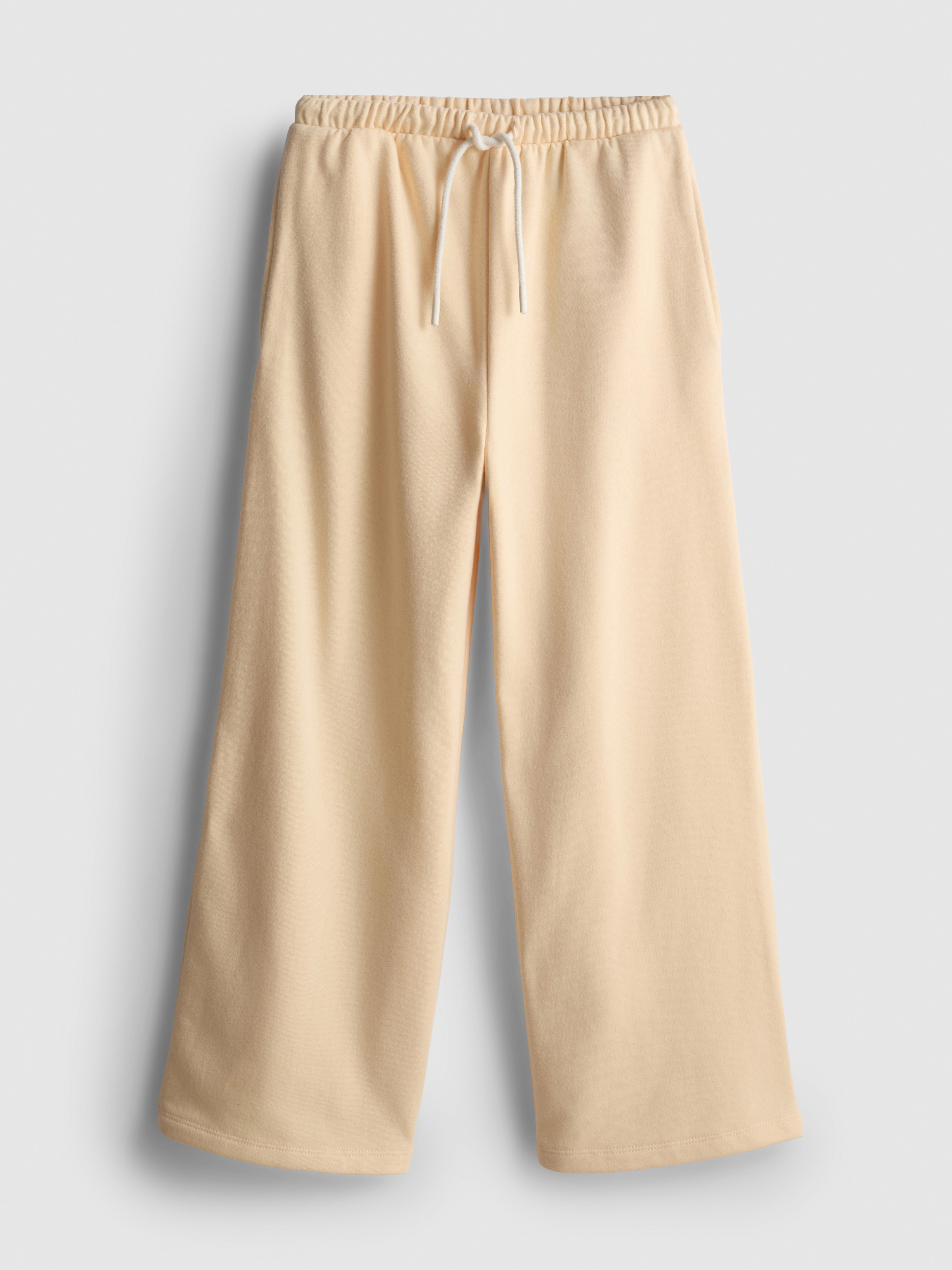 7-15 jr | Katoenrijke joggingbroek met wijde pijpen