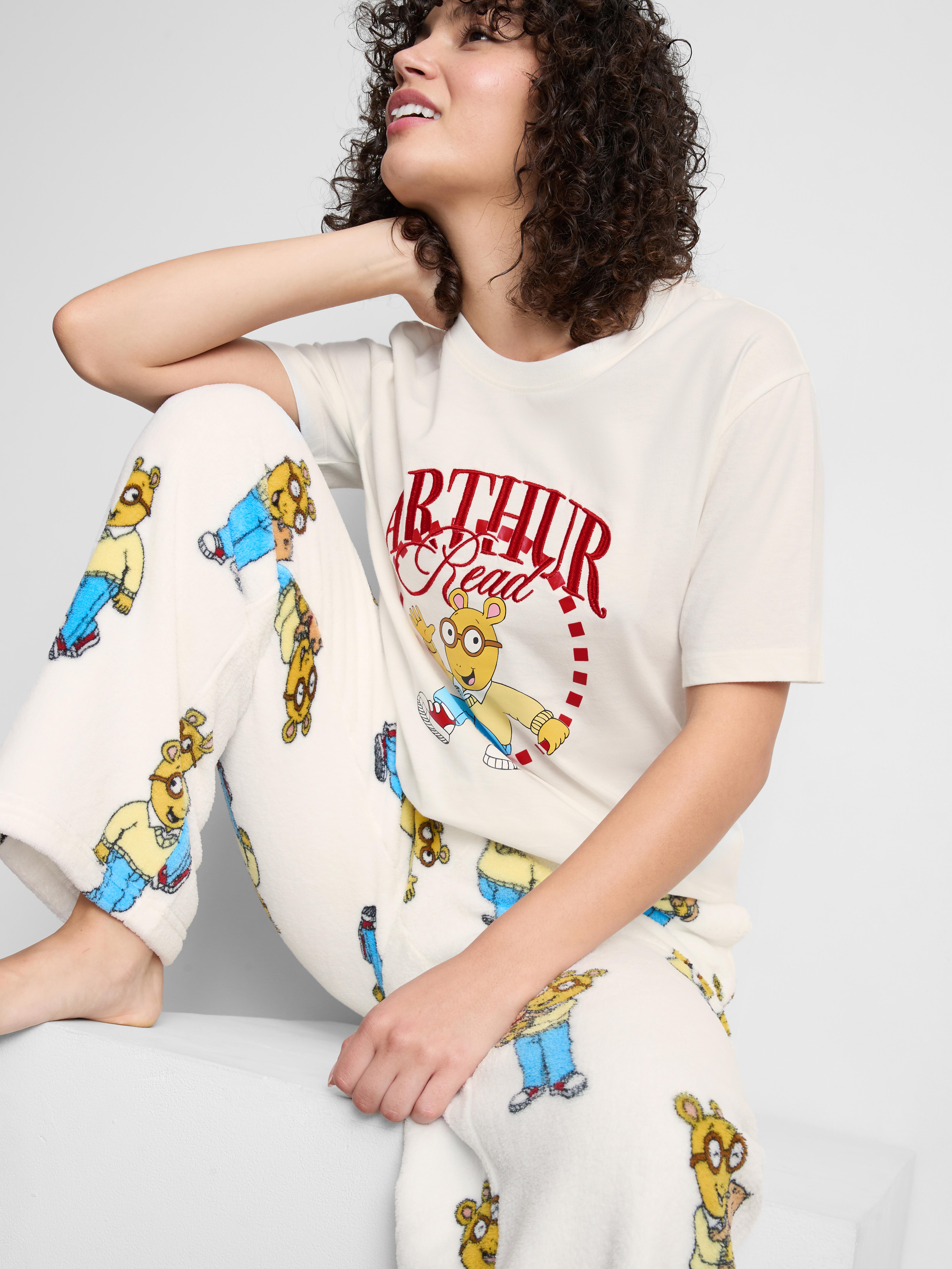 Bas de pyjama large duveteux Arthur