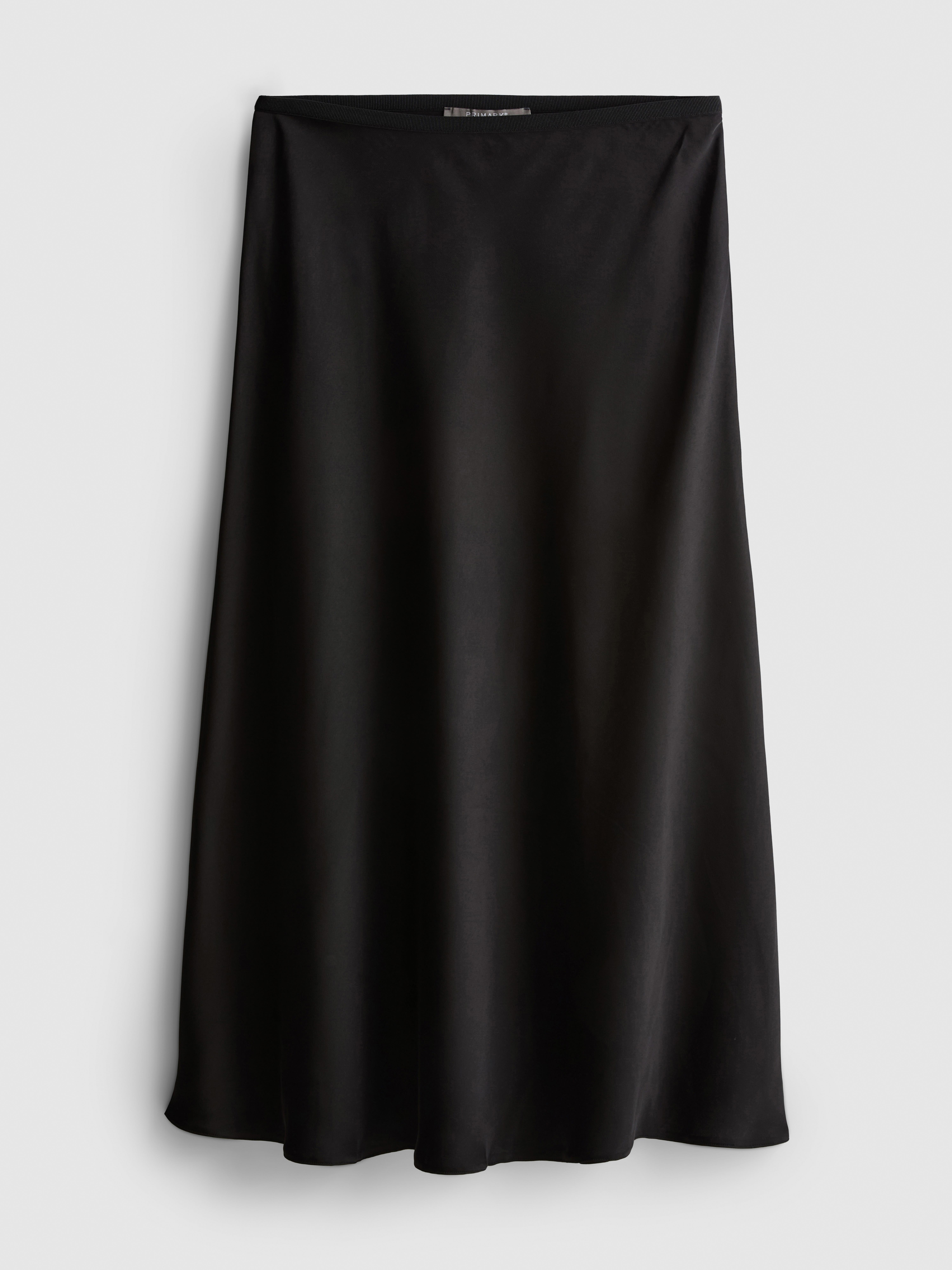 Satin Circle Midi Skirt