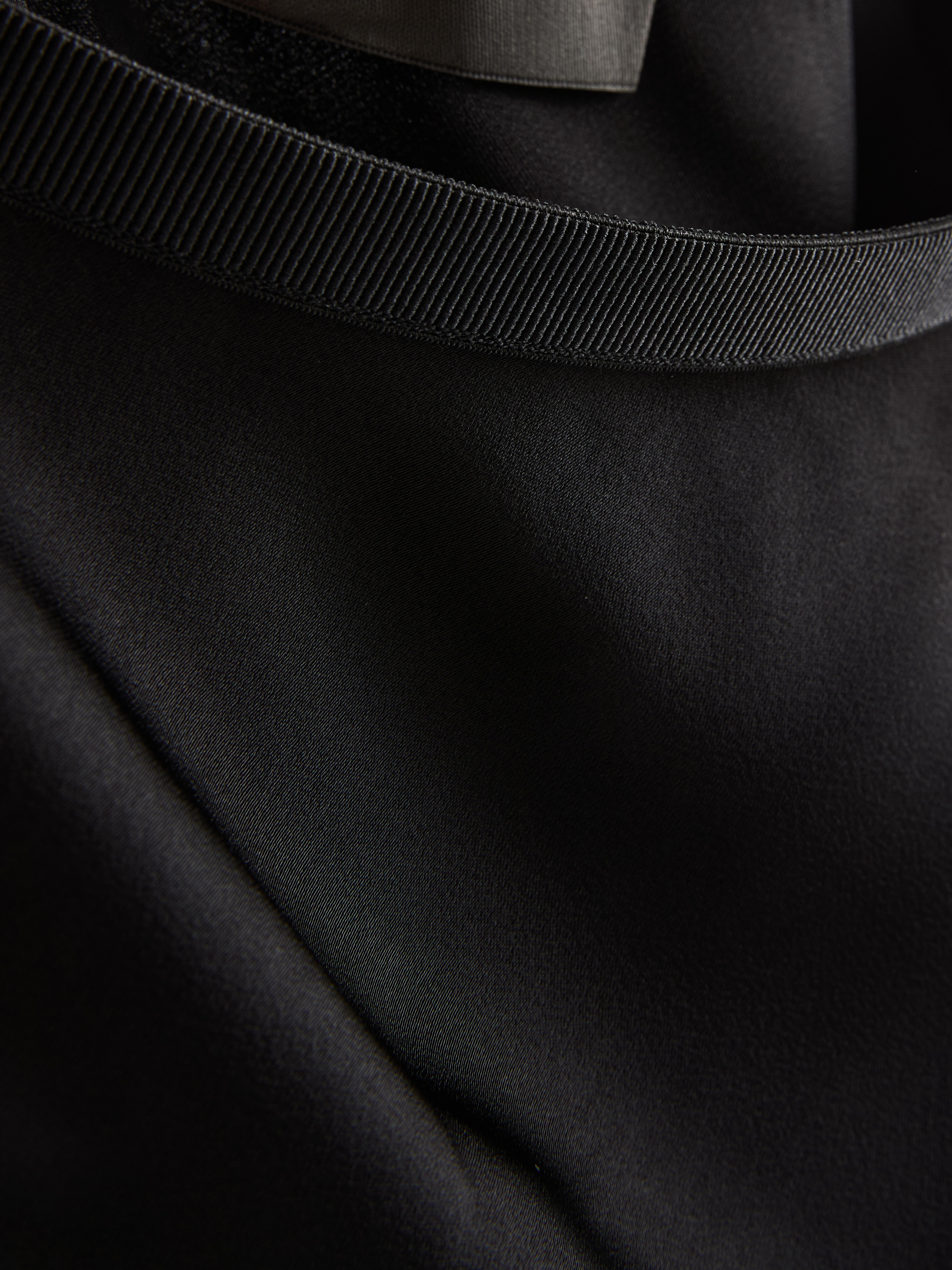 Satin Circle Midi Skirt
