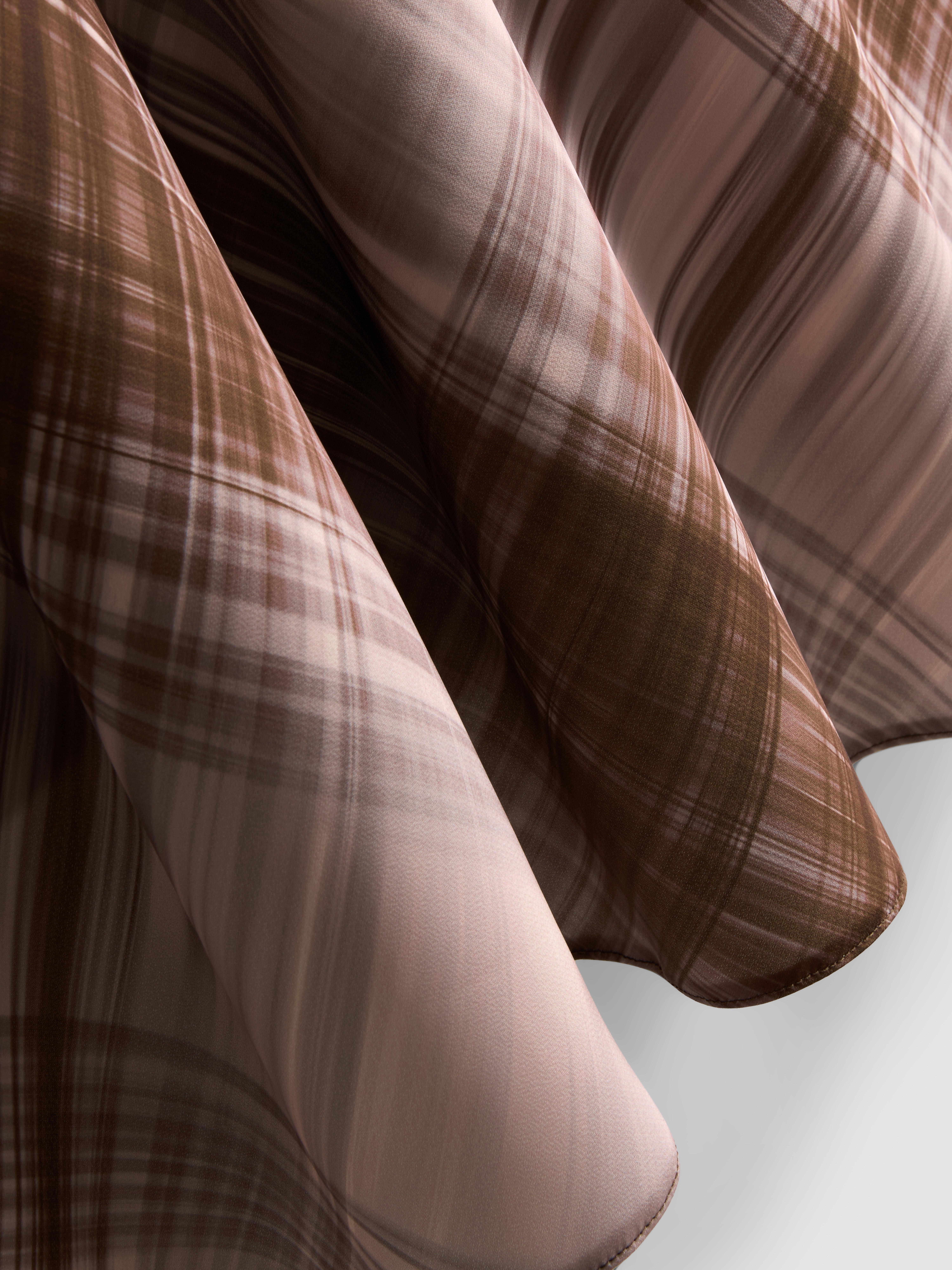 Satin Circle Midi Skirt