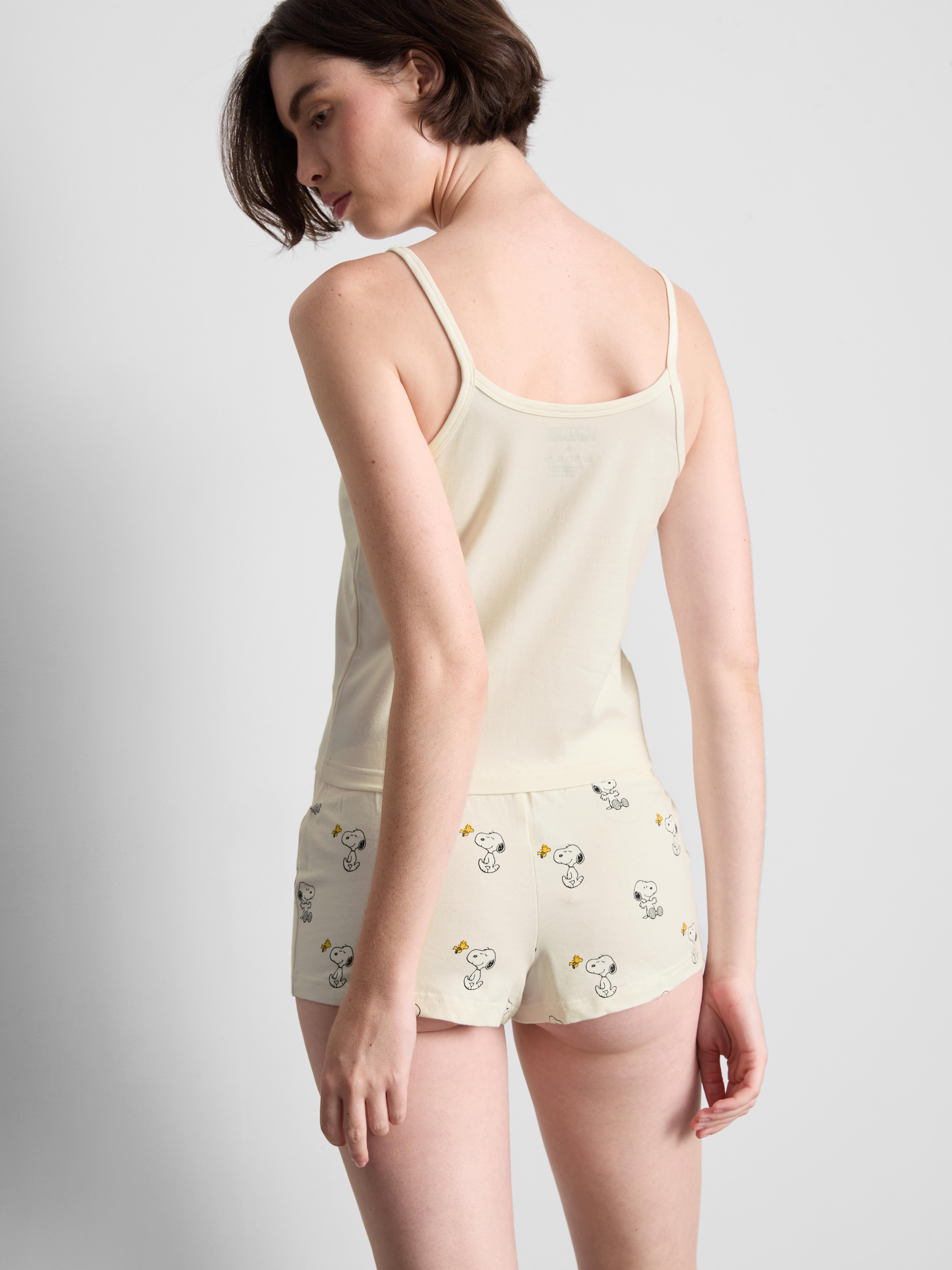 Snoopy Cotton Rich Shorty Pajamas