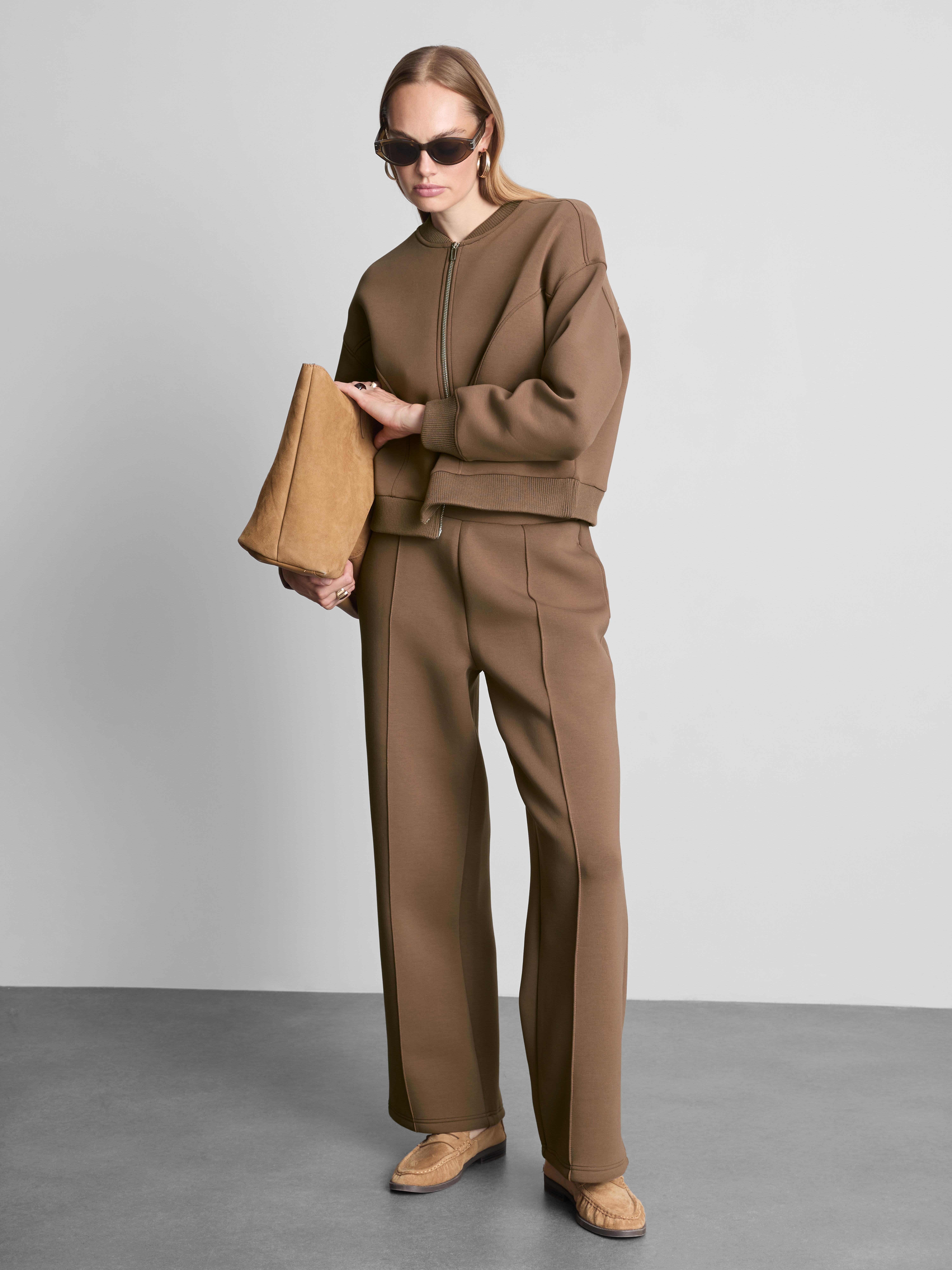The Edit | Cotton Blend Scuba Bomber