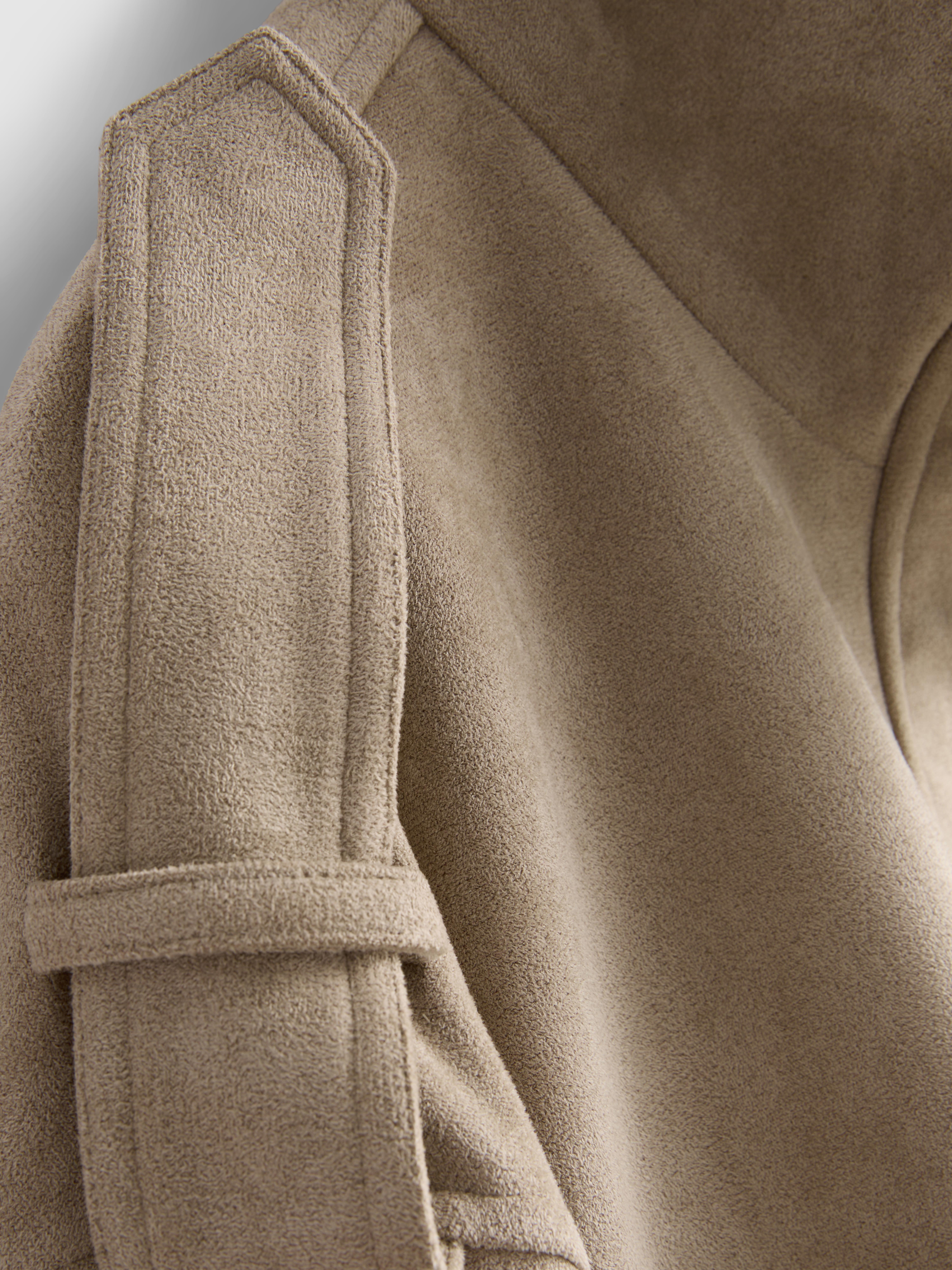 Paula Echevarría Faux Suede Utility Jacket