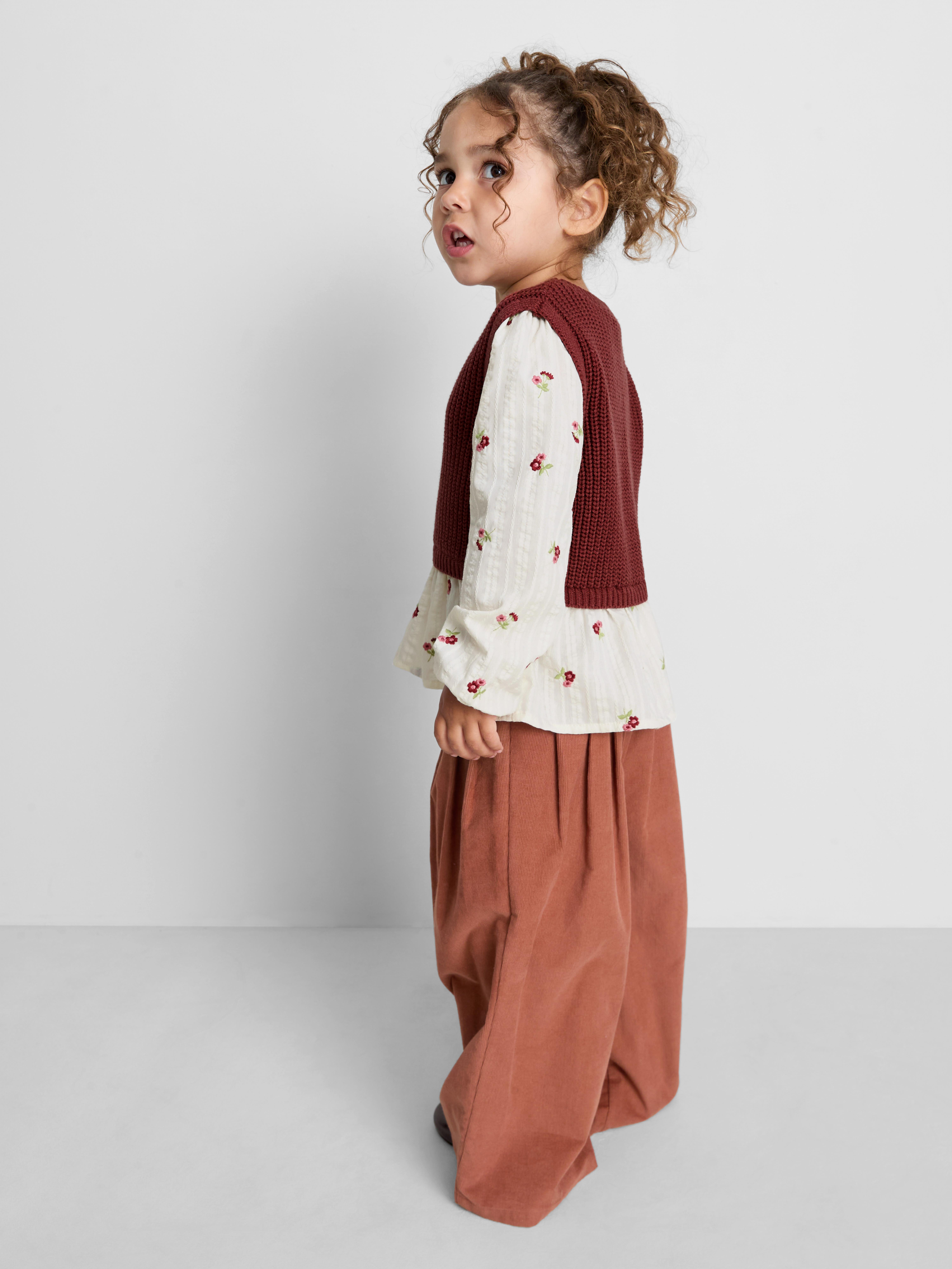 1-9yrs | 2-in-1 Vest Blouse