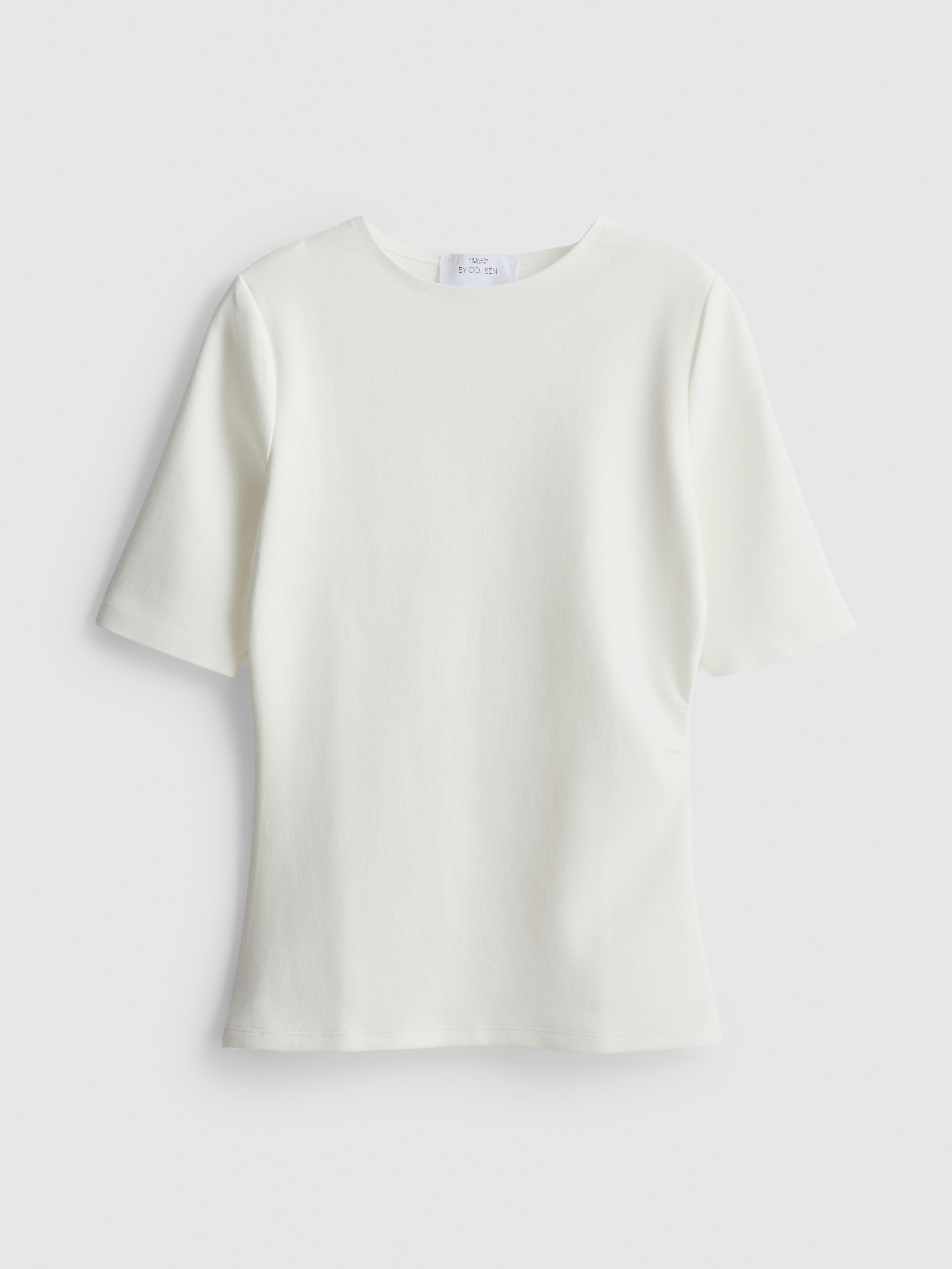 Camiseta con fruncido y mucho algodón By Coleen Blanco
