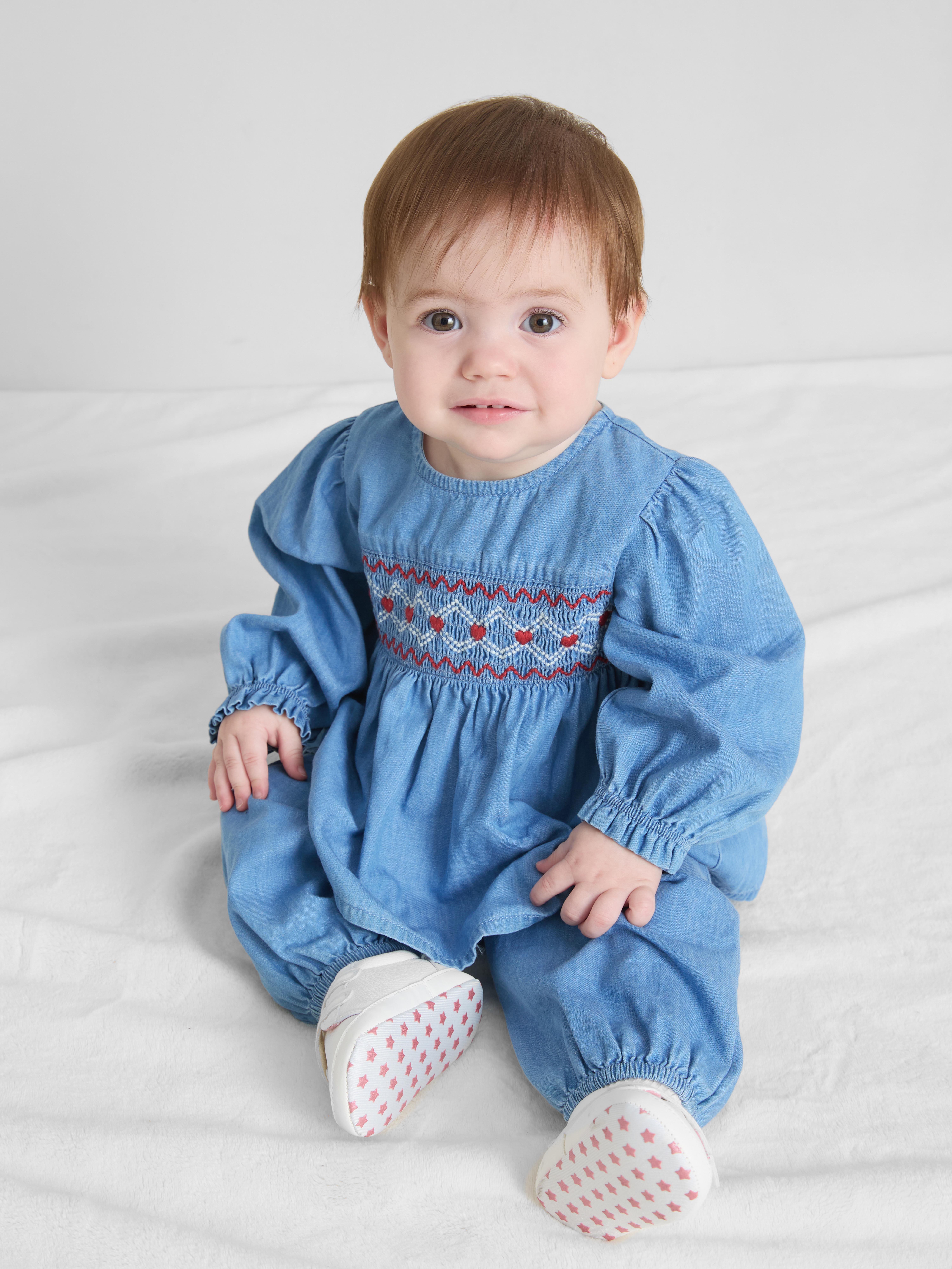 0-18mths | Smock Blouse and Pants Newborn Set