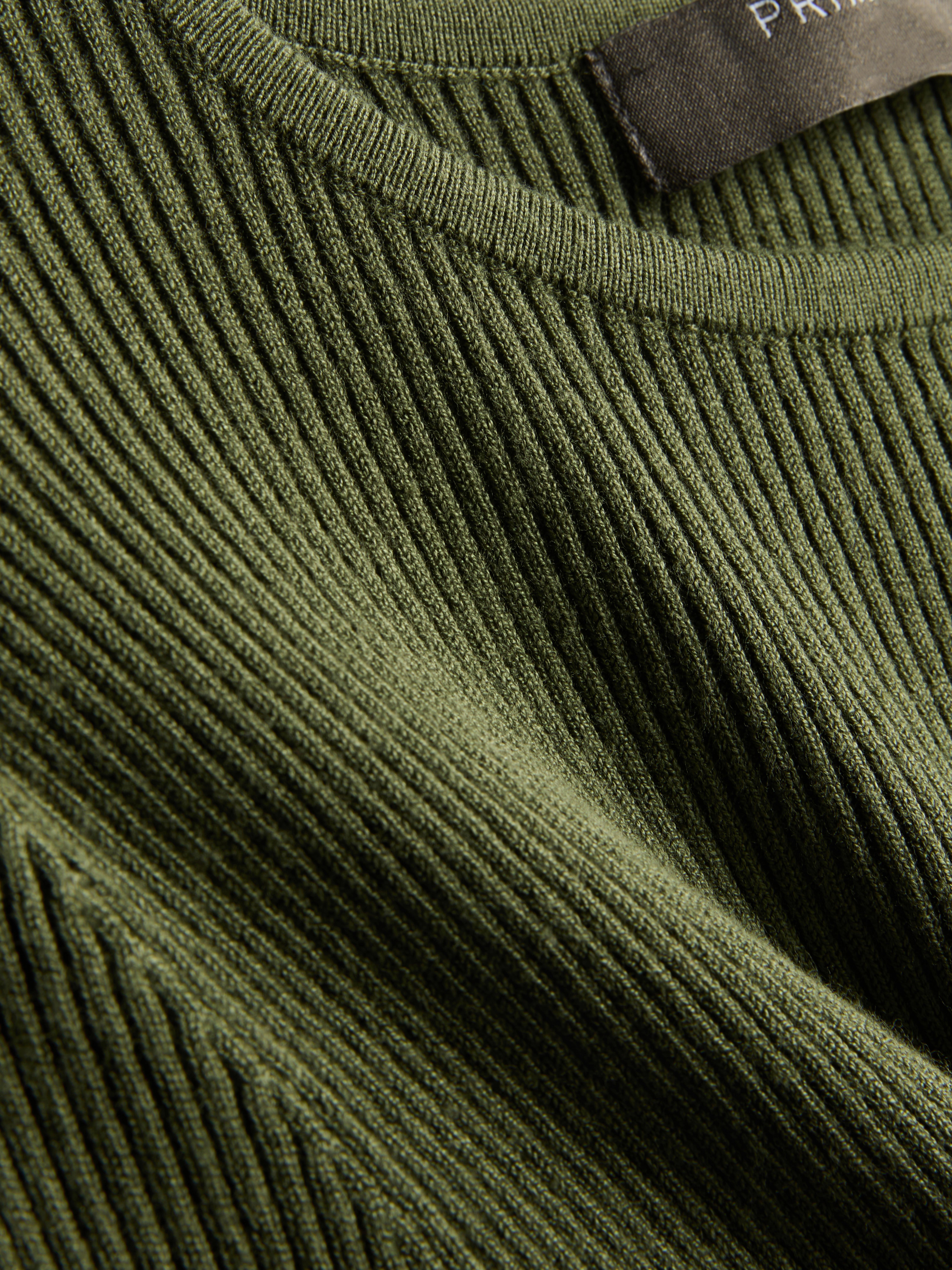 Ribbed Crew Neck Jumper