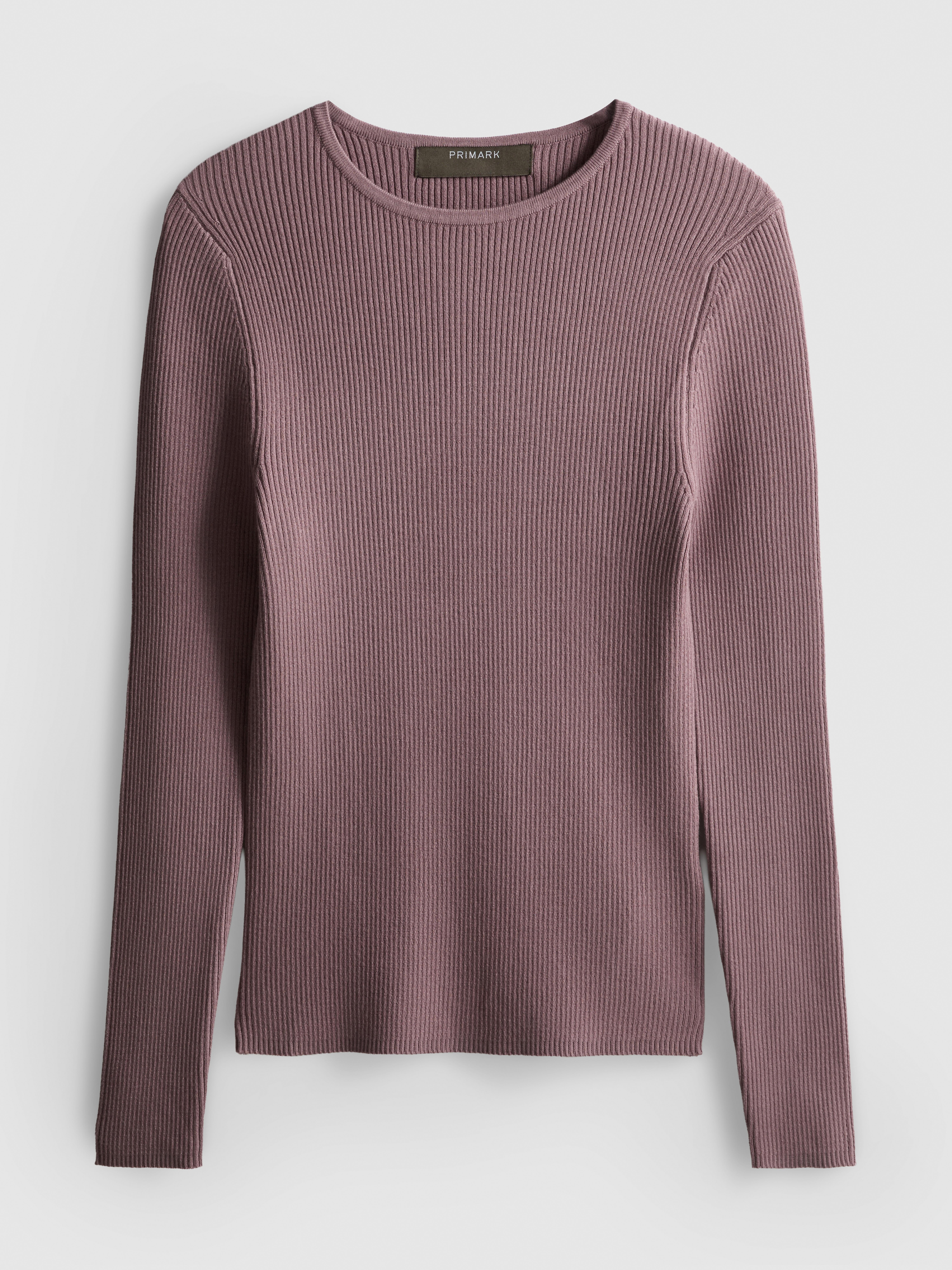 Ribbed Crew Neck Sweater